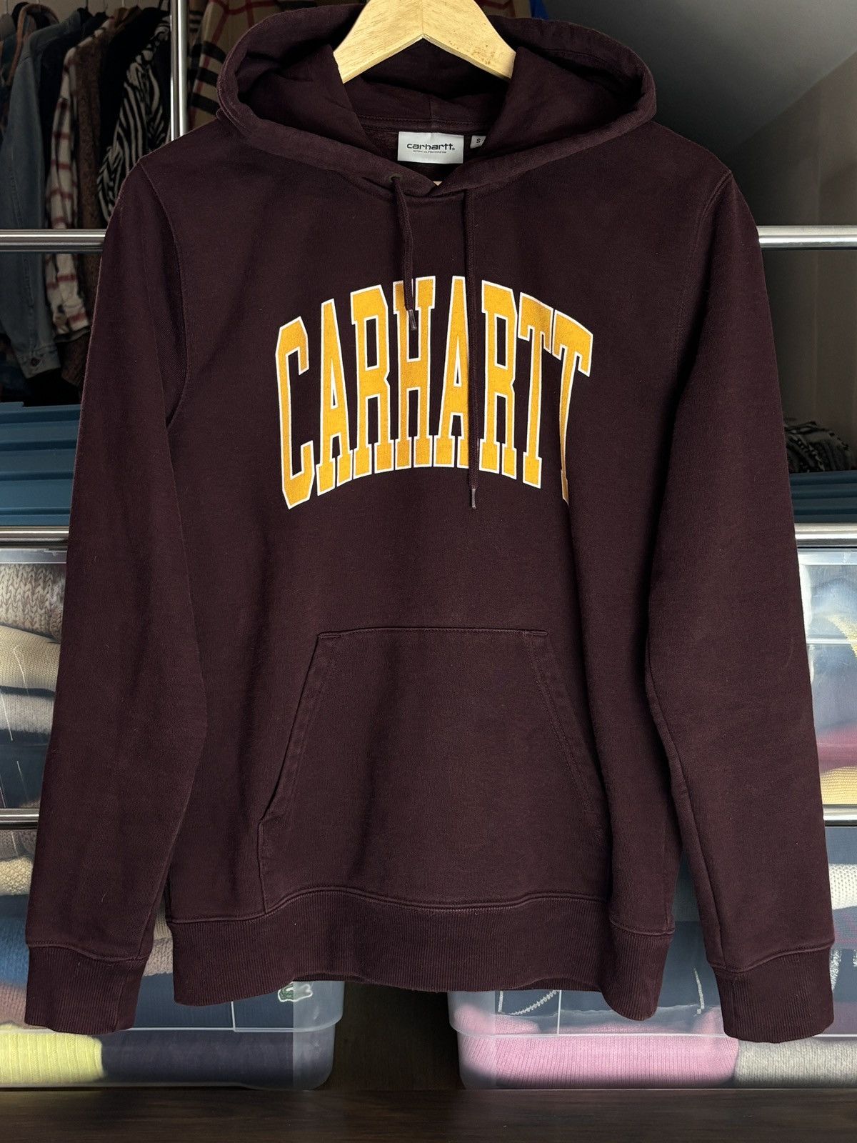 Carhartt College Hoodie Big Logo Hooded Sweat