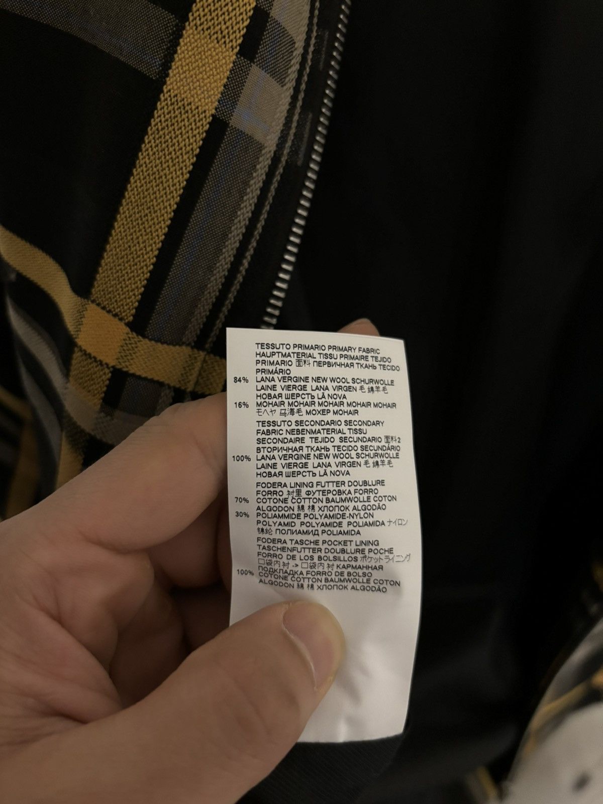 Marni Marni grey/black/yellow plaid jacket size 48 Size US M / EU 48-50 / 2 - 5 Thumbnail