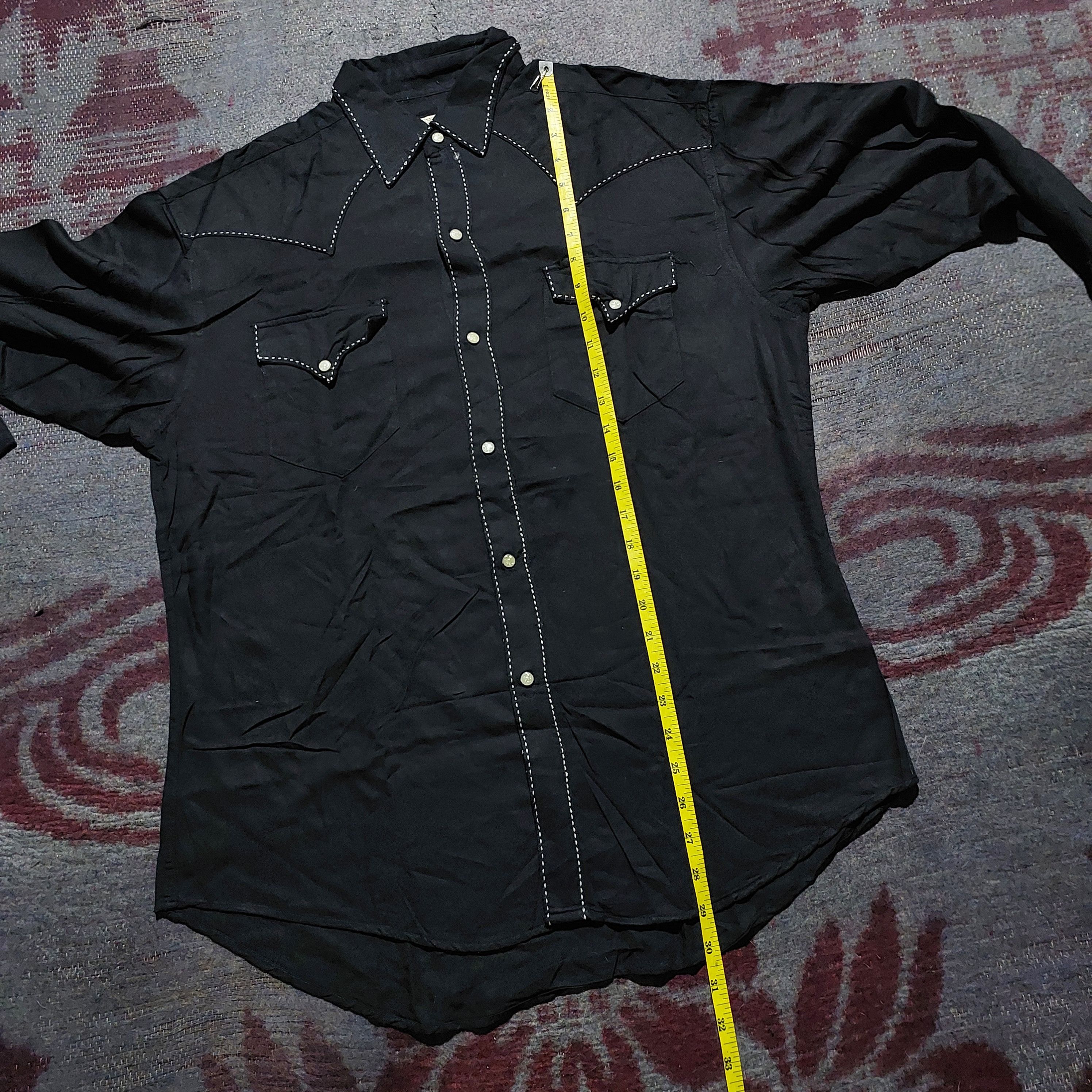 Sugar Cane Sugar Cane pearl buttons Black Western shirt Size US L / EU 52-54 / 3 - 15 Thumbnail
