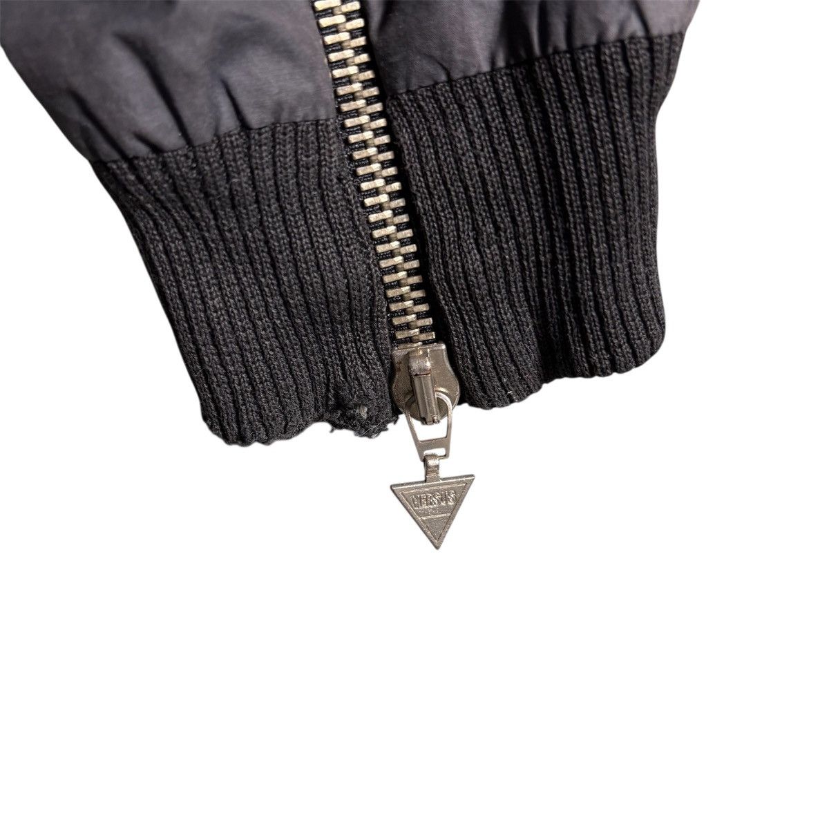 Versace Gianni Versace Versus Black Biker Bomber Zipper Jacket Size US L / EU 52-54 / 3 - 4 Thumbnail