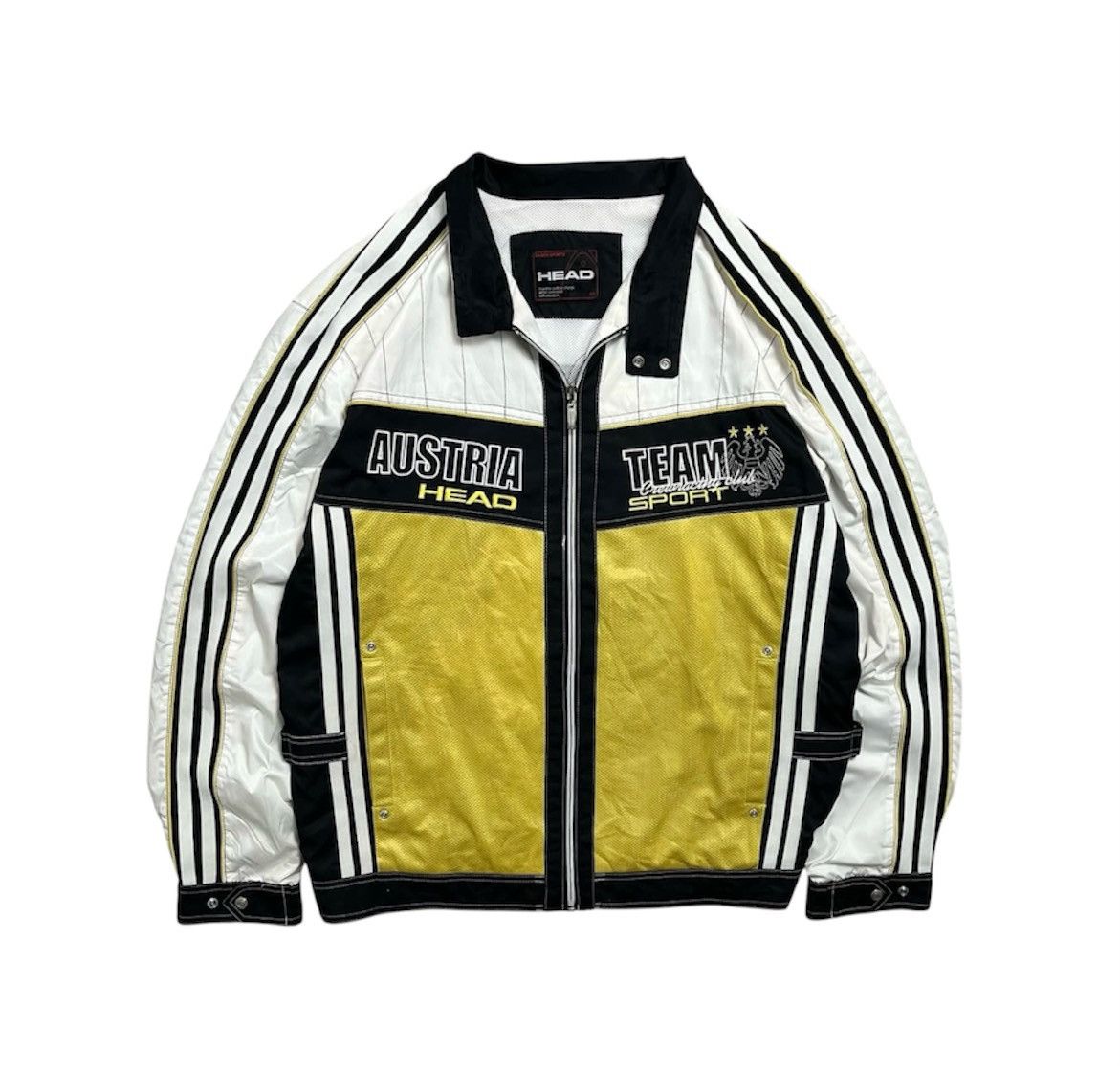Vintage Vintage Head Racing Colourblock Windbraker Jacket Size US XL / EU 56 / 4 - 1 Thumbnail