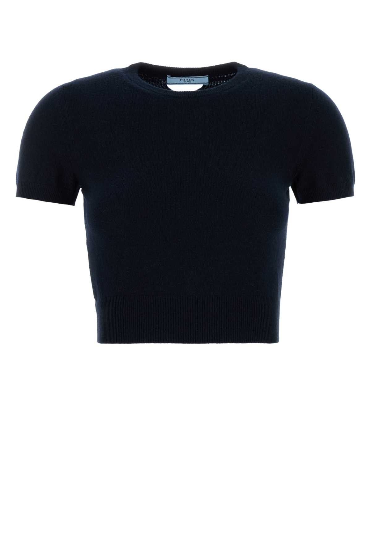 Prada Midnight Blue Cashmere Sweater Size M / US 6-8 / IT 42-44 - 1 Thumbnail