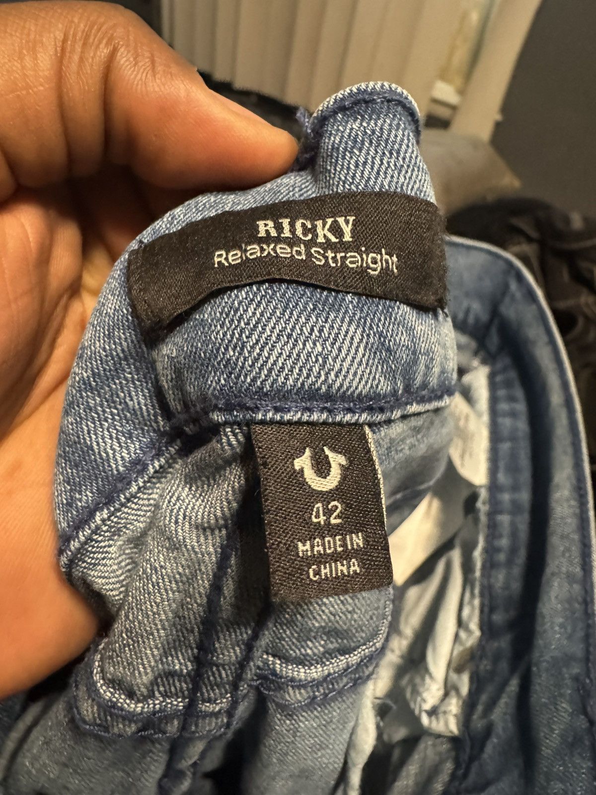 True Religion True Religion Ricky Straight Denim Size US 42 / EU 58 - 3 Thumbnail