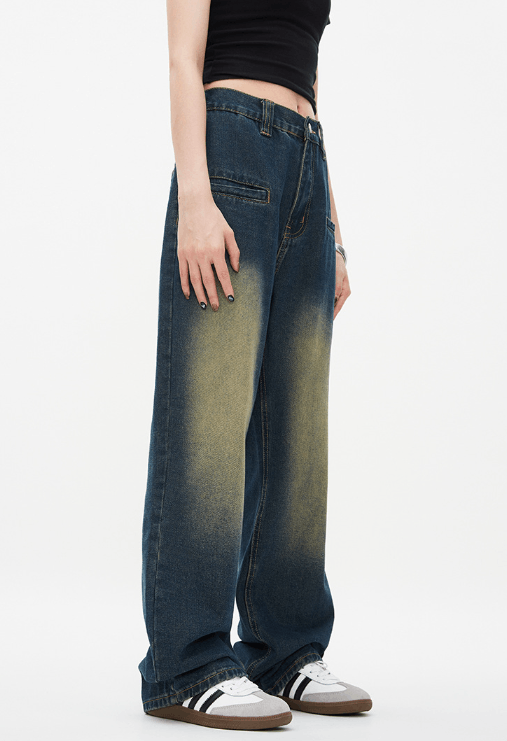 Japanese Brand Vintage washed straight loose casual jeans y2k Size US 32 / EU 48 - 3 Thumbnail