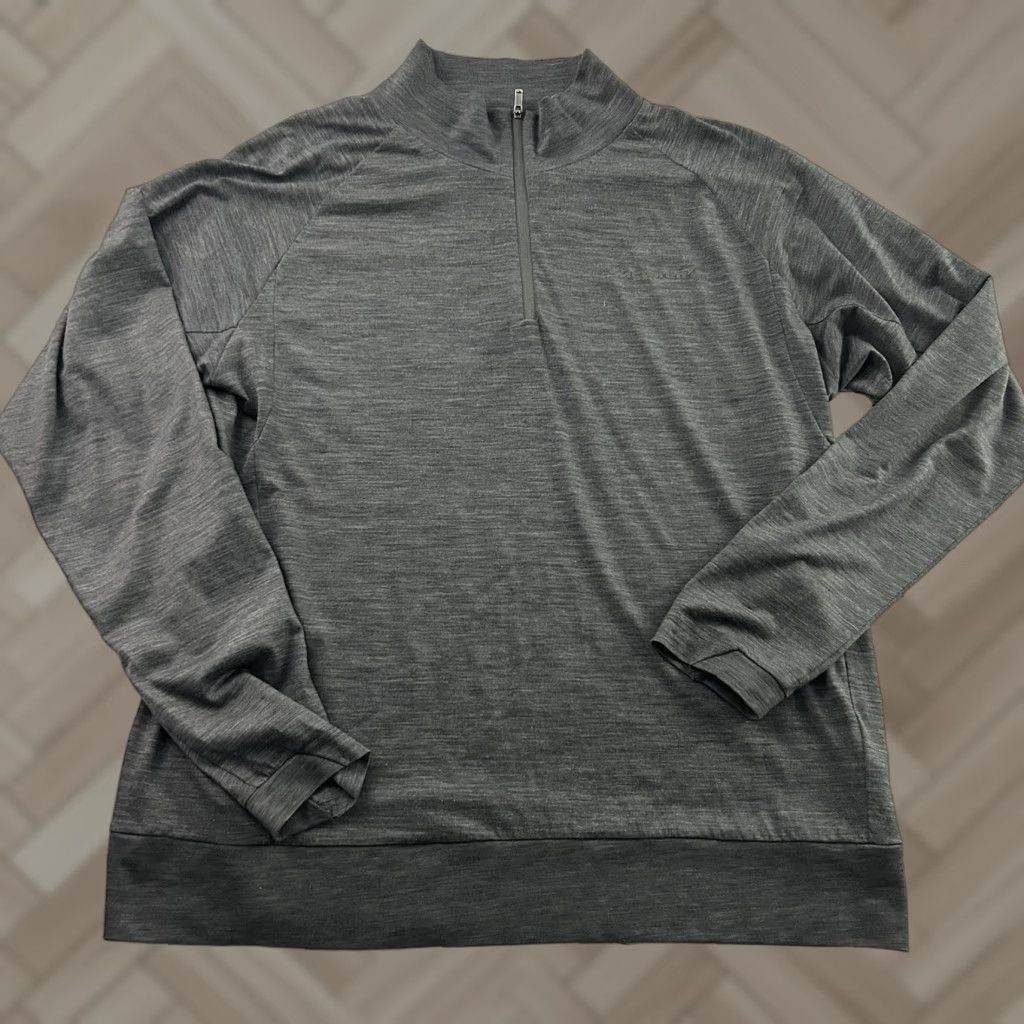 Vintage McLaren Long Sleeve Wool Blend 1/4 Zip Lightweight Jacket Men's XL Gray Size US XL / EU 56 / 4 - 1 Thumbnail