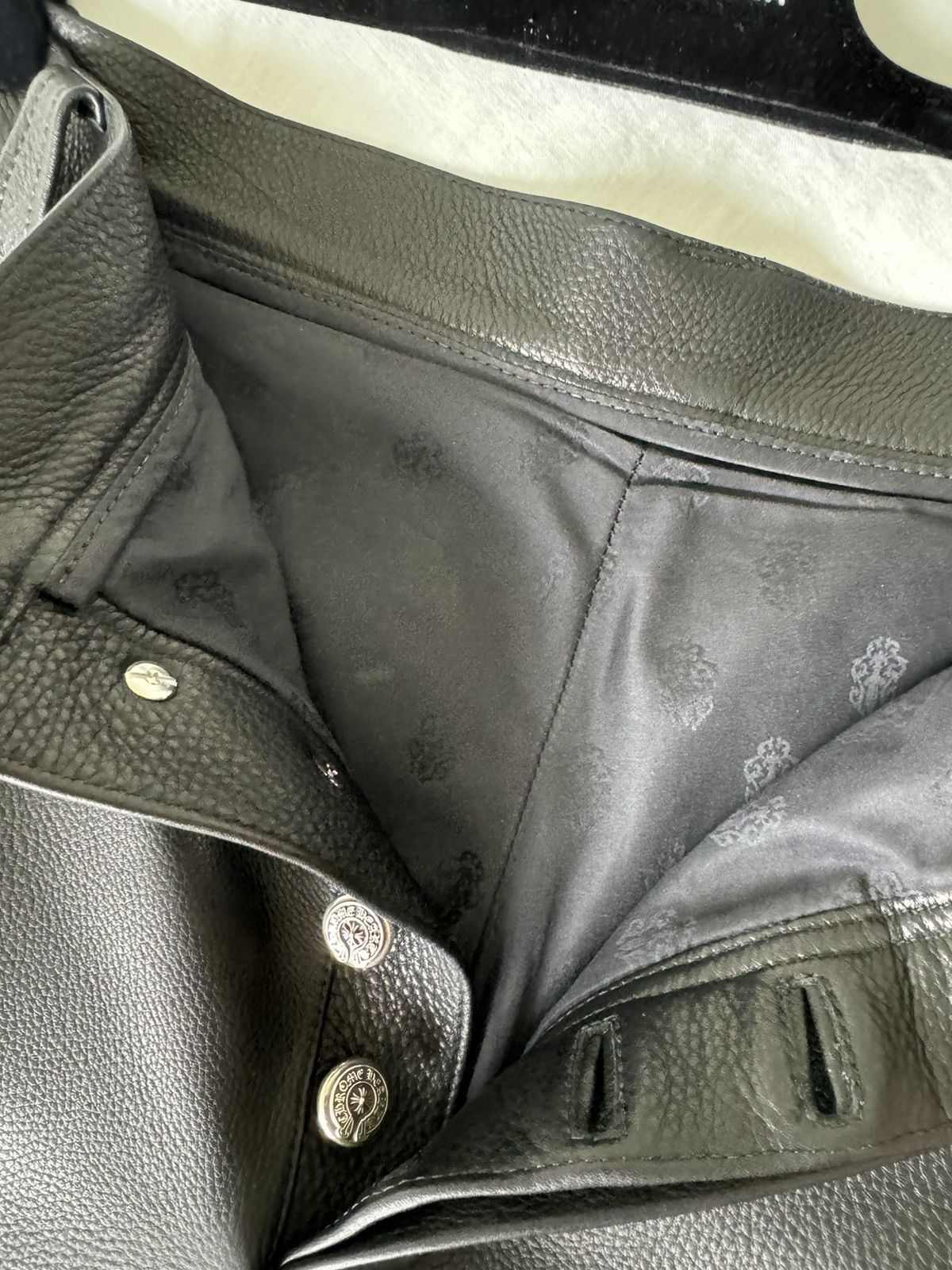 Chrome Hearts CHROME HEARTS LEATHER CARPENTER PANTS VERY RARE Size US 34 / EU 50 - 12 Thumbnail