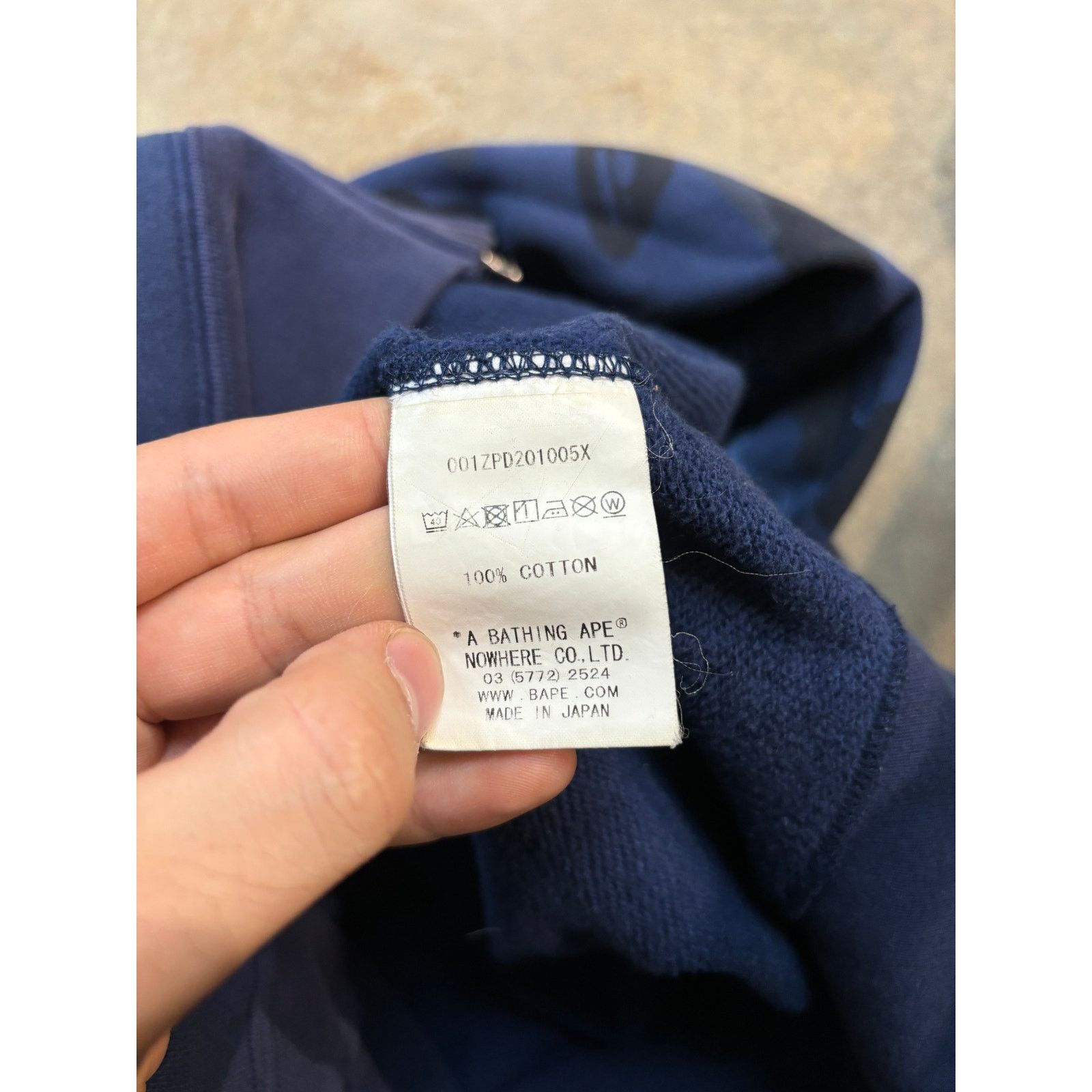 Bape BAPE Shark Zip Up Navy Used Large Size US L / EU 52-54 / 3 - 6 Thumbnail