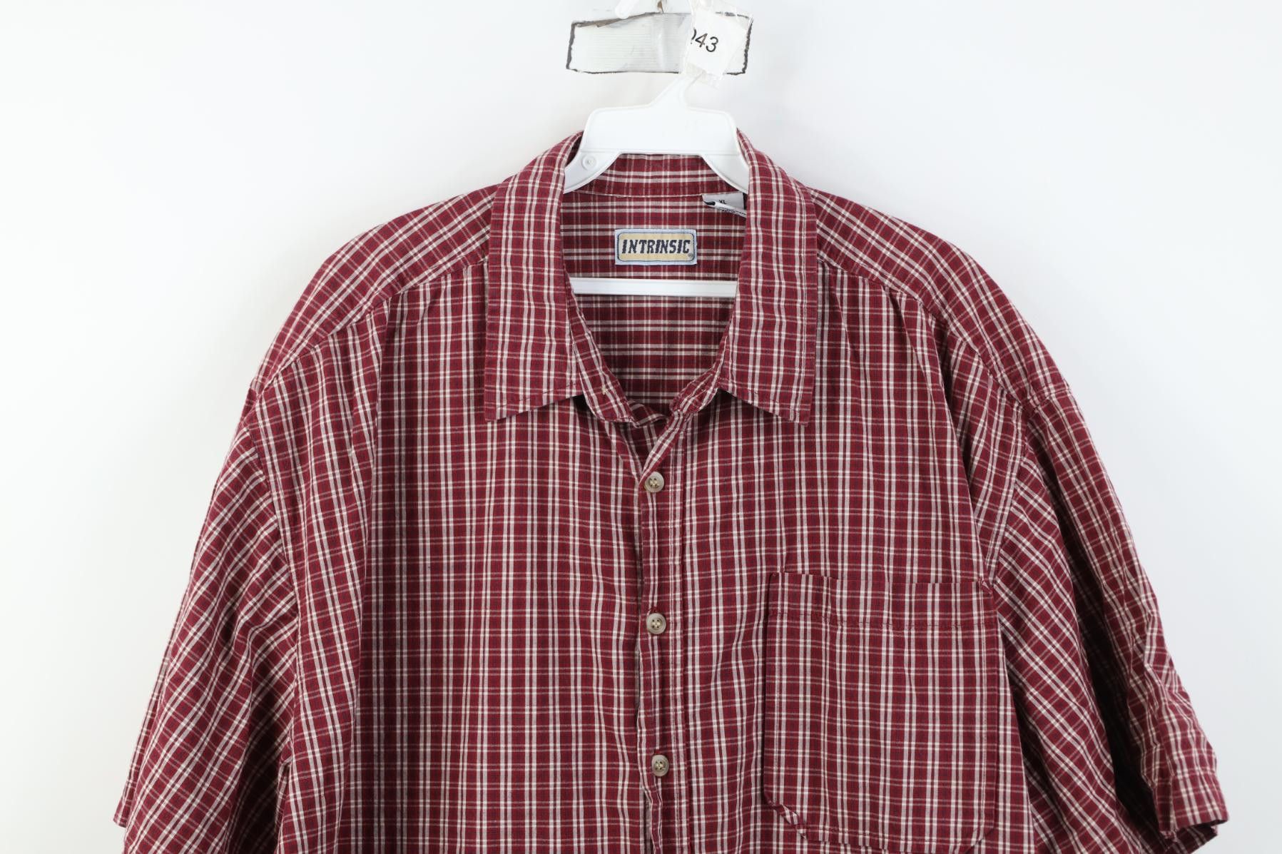 Vintage Vintage 90s Y2K Streetwear Short Sleeve Button Shirt Plaid Size US XL / EU 56 / 4 - 2 Thumbnail