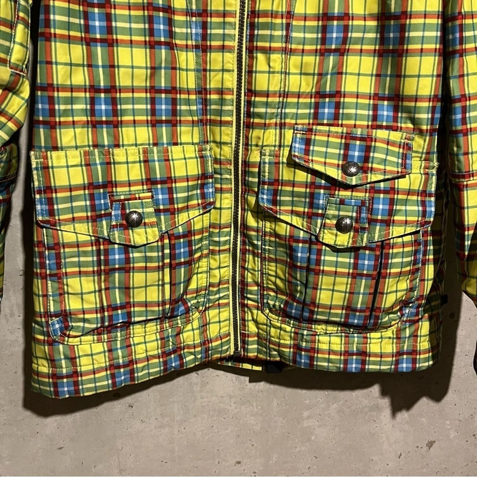 Burton Burton Size M Dryride Activity Jacket Yellow Plaid Hooded Size M / US 6-8 / IT 42-44 - 3 Thumbnail