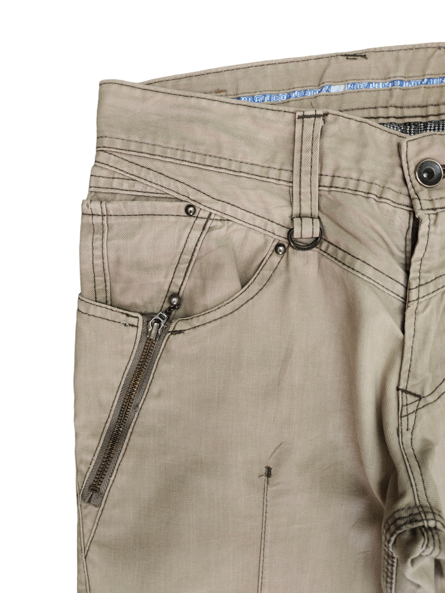Comme des Garcons × Undercover Vintage Y2k Nicole Club For Men Distress Denim Pants Size US 30 / EU 46 - 4 Thumbnail