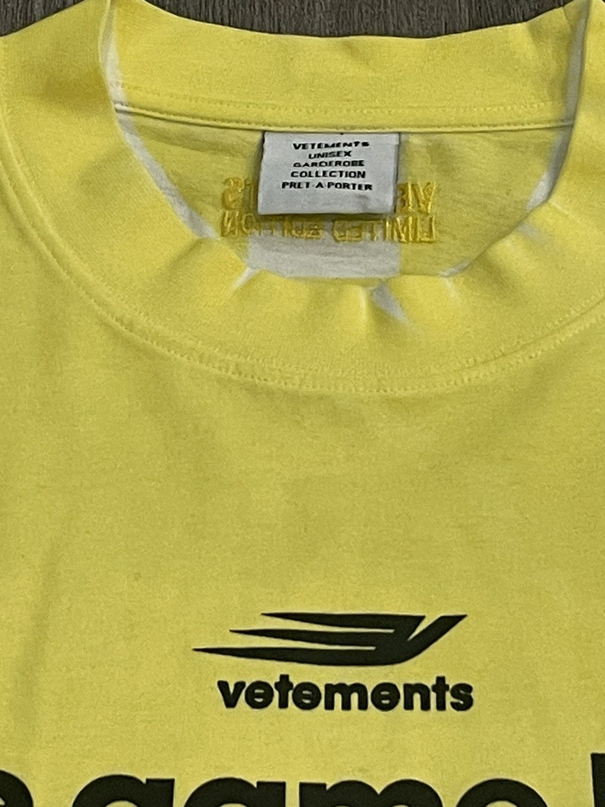 Vetements VETEMENTS👾 Yellow Game Changing Tee Shirt *RARE* Size US M / EU 48-50 / 2 - 9 Thumbnail