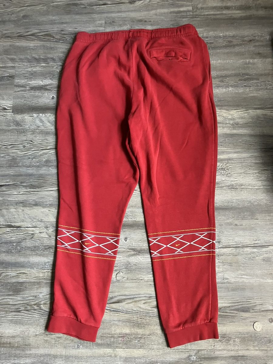 Nike Red And Orange Nike Sweatpants Size L Men’s Size US 32 / EU 48 - 2 Thumbnail