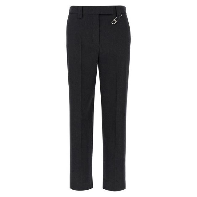 Prada PRADA Gray Wool Pants New & Authentic (Women's size:IT 38;) Size 26" / US 2 / IT 38 - 1 Thumbnail