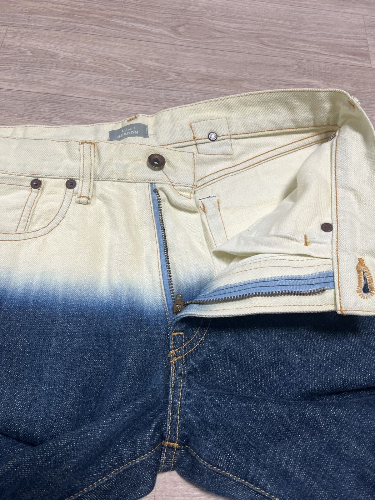 Kolor kolor becon waist bleached denim Size US 29 - 2 Thumbnail