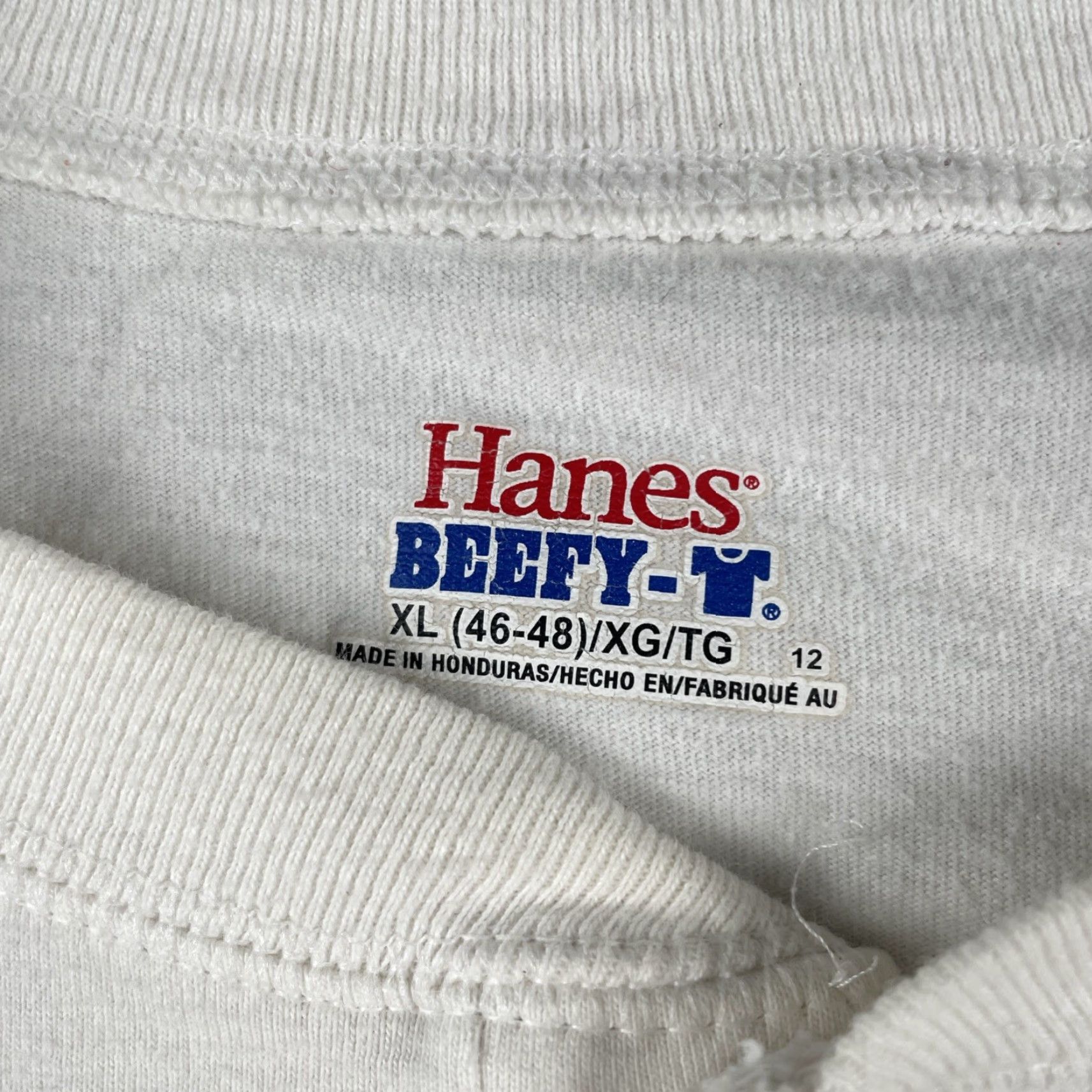 Hanes VINTAGE Hanes Beefy-T Plain Solid White Men’s Size XL Long Sleeve Henley Shirt Y2K EUC Size US XL / EU 56 / 4 - 4 Thumbnail