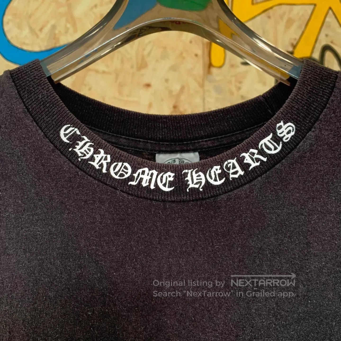 Chrome Hearts Black Short Sleeve T-Shirt with Cross Pocket. Size US L / EU 52-54 / 3 - 4 Thumbnail
