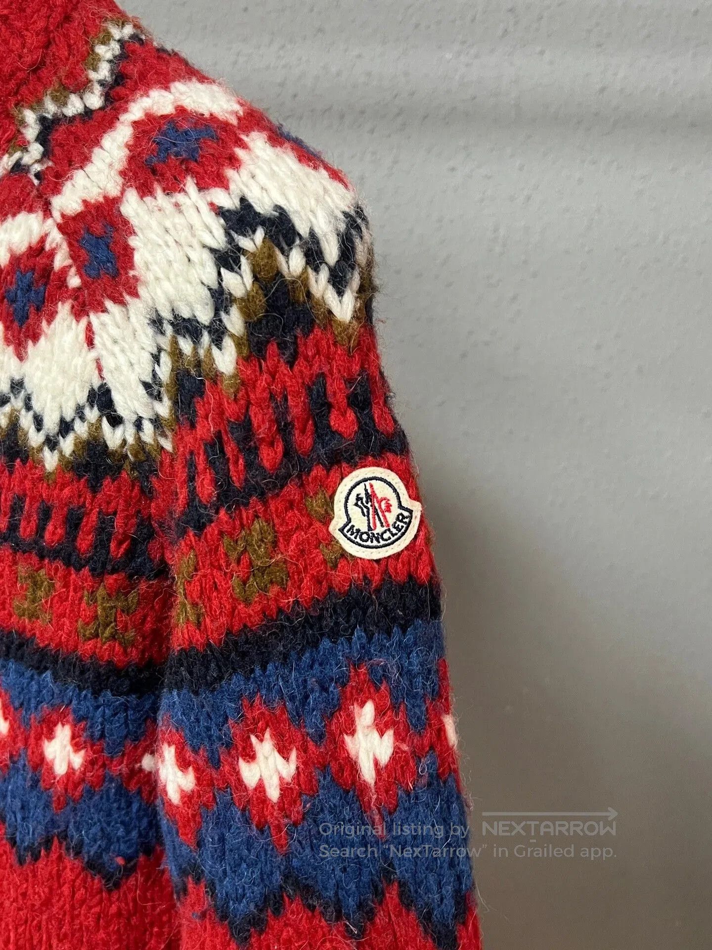 Moncler red cashmere sweater by Moncler. Size S / US 4 / IT 40 - 3 Thumbnail
