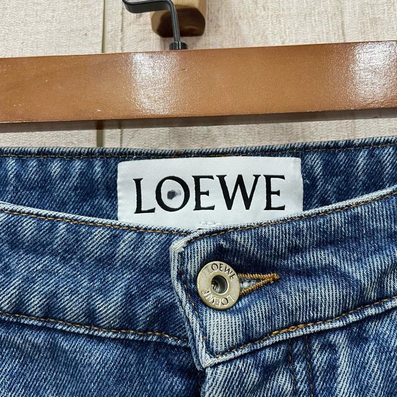Loewe LOEWE Dark blue hoodie with logo Size 28" / US 6 / IT 42 - 3 Thumbnail