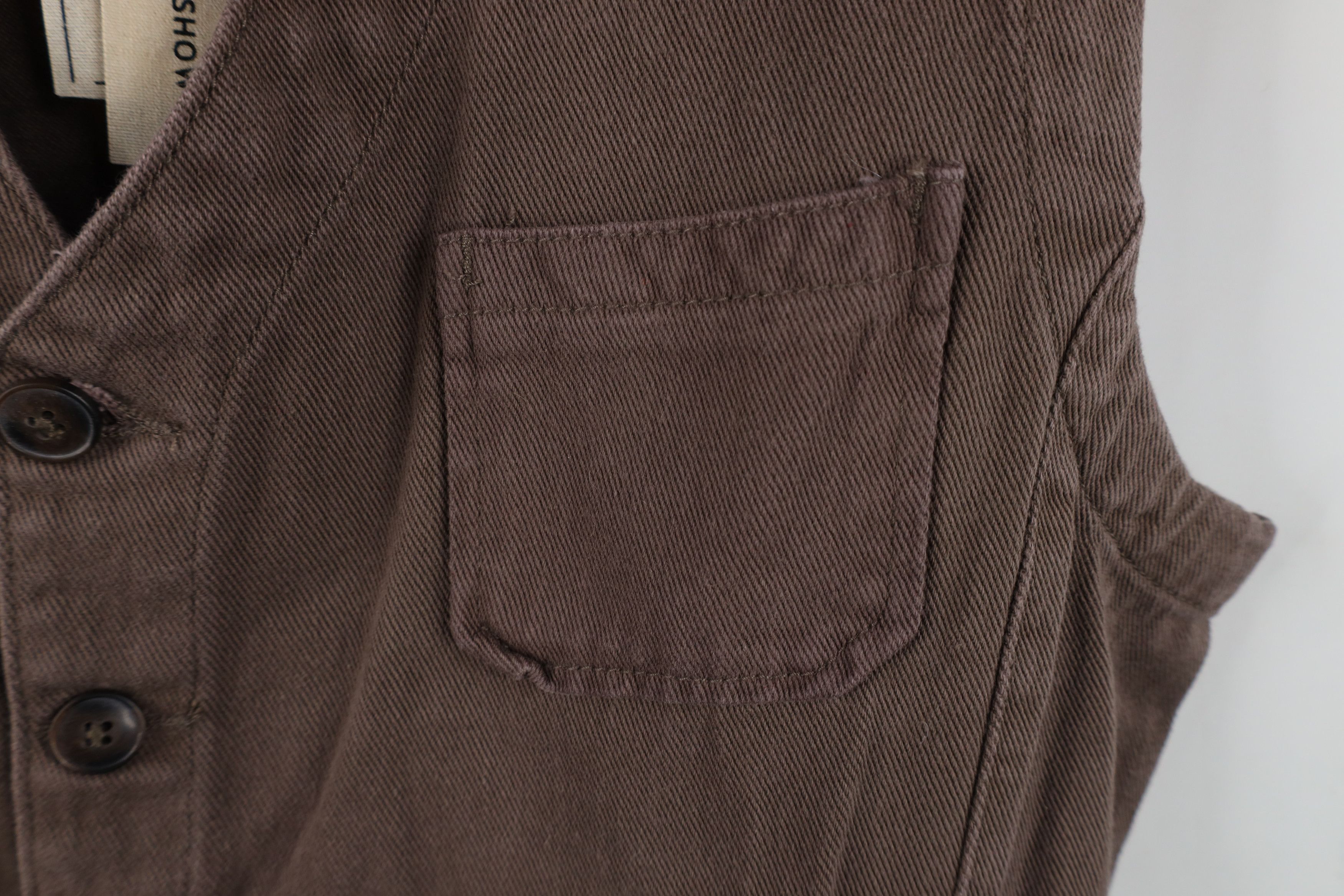 Vintage Deadstock Vintage Y2K Streetwear Back Vest Jacket Brown Size US L / EU 52-54 / 3 - 6 Thumbnail