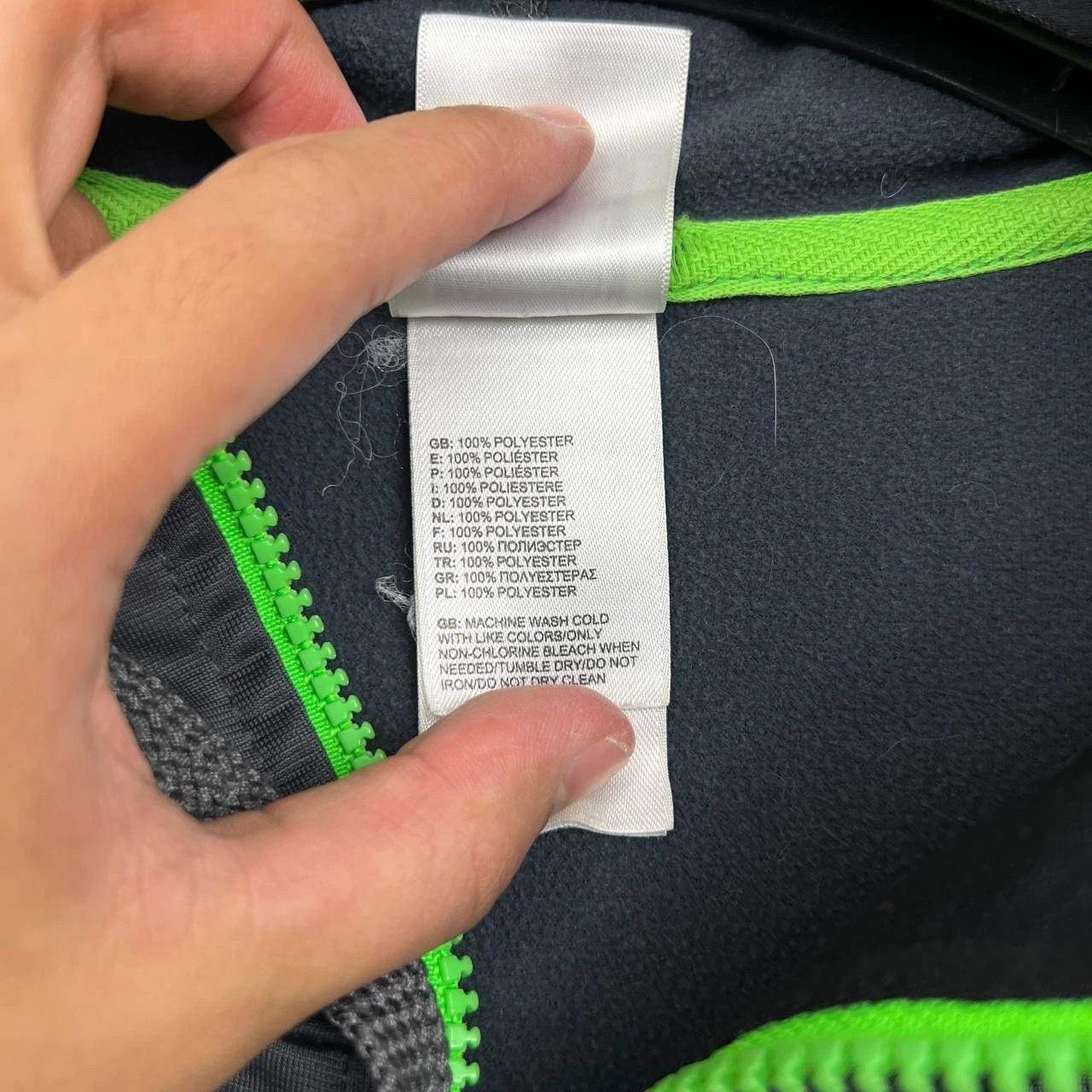 The North Face The North Face Hoodie Men Green Gray Full Zip Pocket M Size US M / EU 48-50 / 2 - 3 Thumbnail