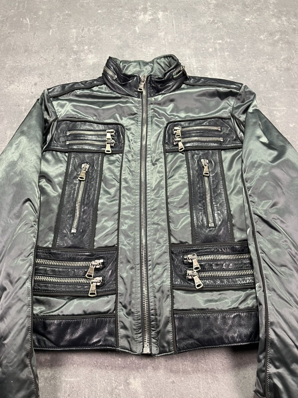 Dolce & Gabbana Dolce Gabbana FW 2007 Multi Zipper Cargo Leather Jacket 50 Size US M / EU 48-50 / 2 - 6 Thumbnail