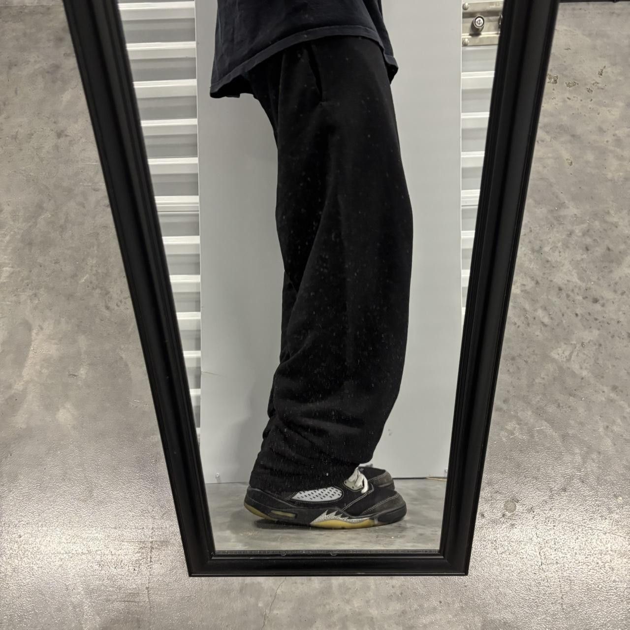 Japanese Brand × Vintage Crazy Vintage Y2K/200s Black Essential Sweatpants! Size US 30 / EU 46 - 2 Thumbnail