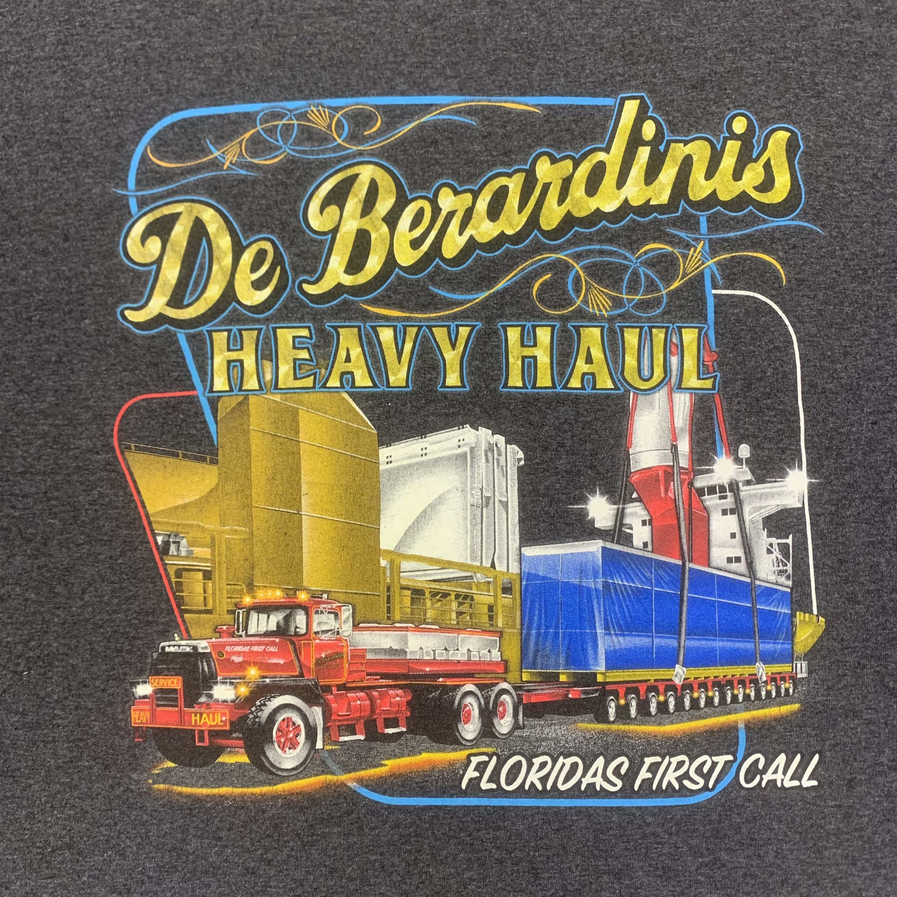 Vintage Deberadinis Heavy Haul Tee Shirt - R013 Size US XXL / EU 58 / 5 - 3 Thumbnail