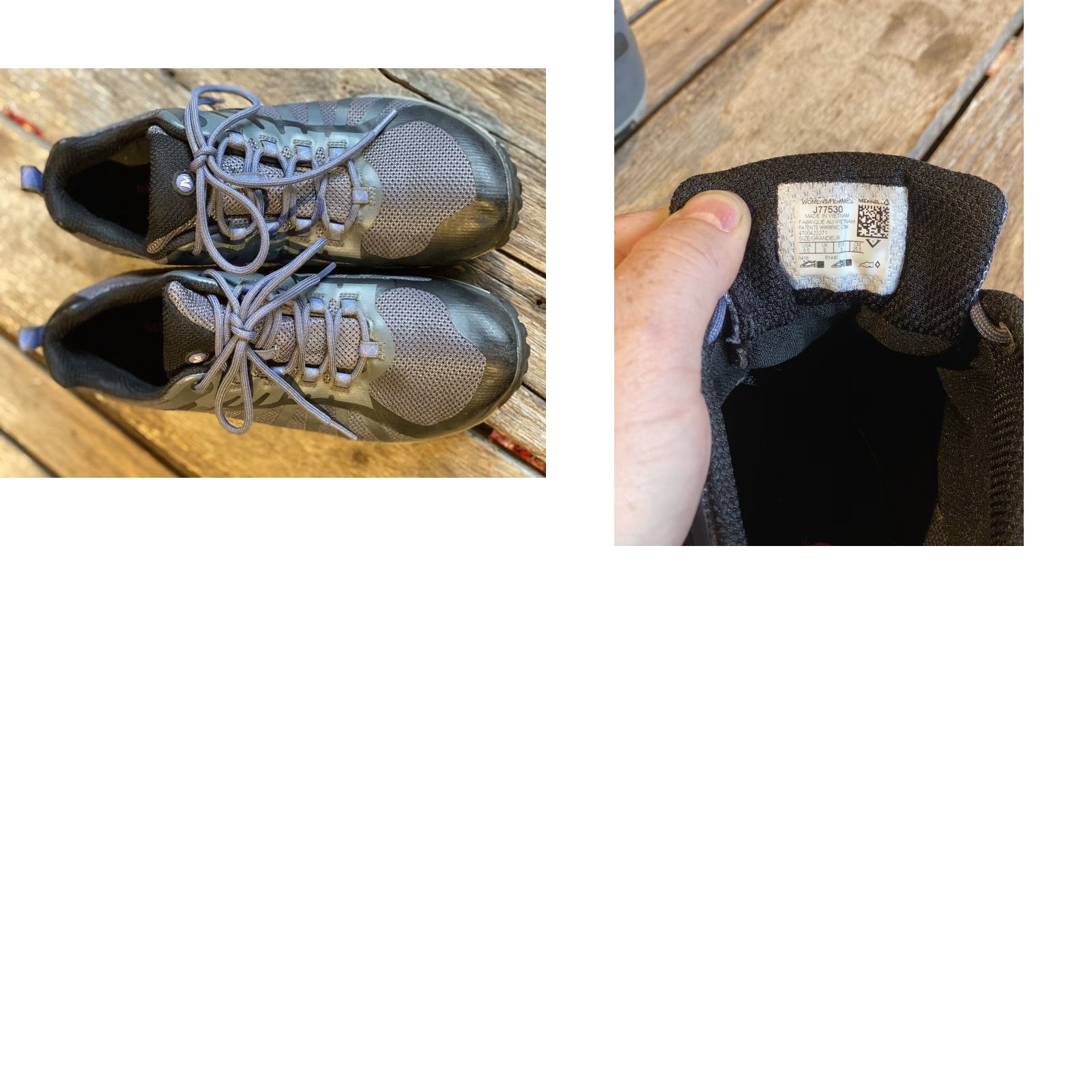 Merrell Merrell Siren Edge Q2 Waterproof Hiking Shoes Womens 8.5 Black & Gray J77530 Size US 6 / IT 36 - 8 Thumbnail