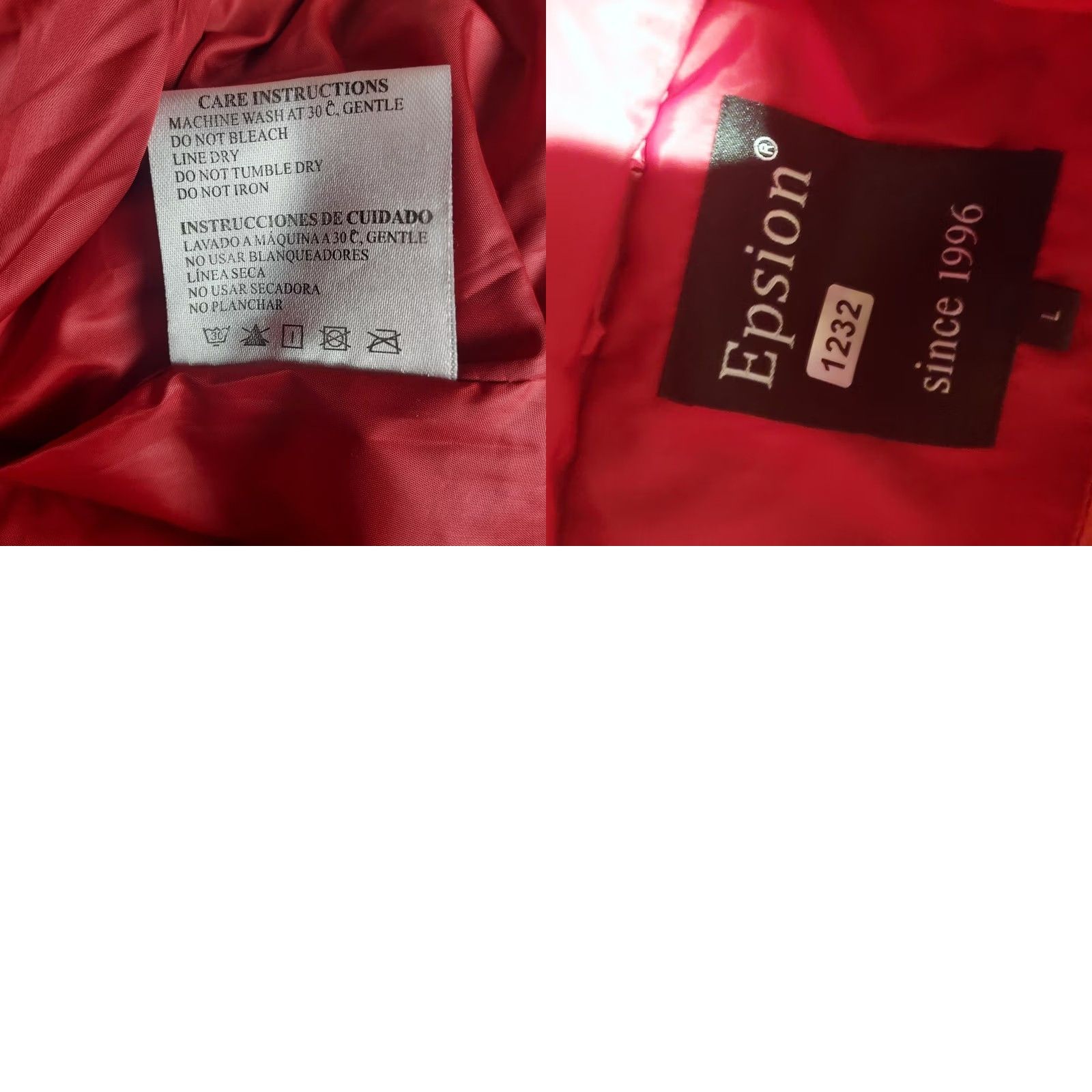 Vintage VINTAGE? No — Epsion Womens Down Puffer Coat L Red Hooded Quilted Faux Fur Trim Winter Jacket Womens Size L / US 10 / IT 46 - 8 Thumbnail