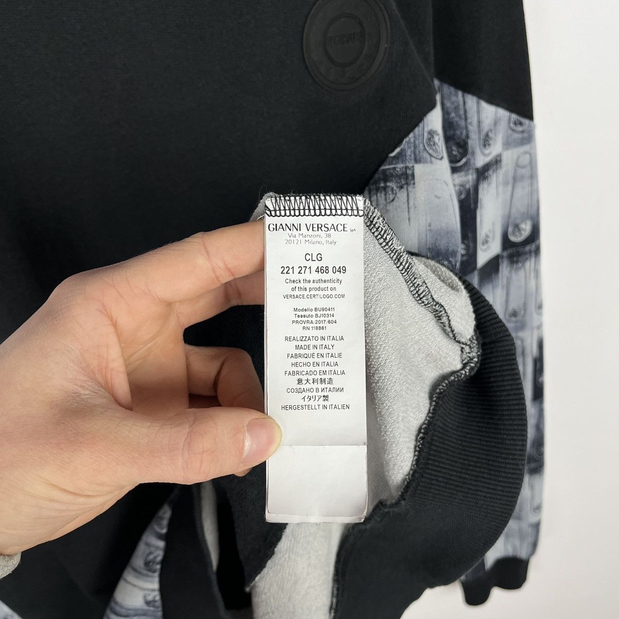 Versace Rare Versace Versus clip graphic sweatshirt Size US XS / EU 42 / 0 - 7 Thumbnail