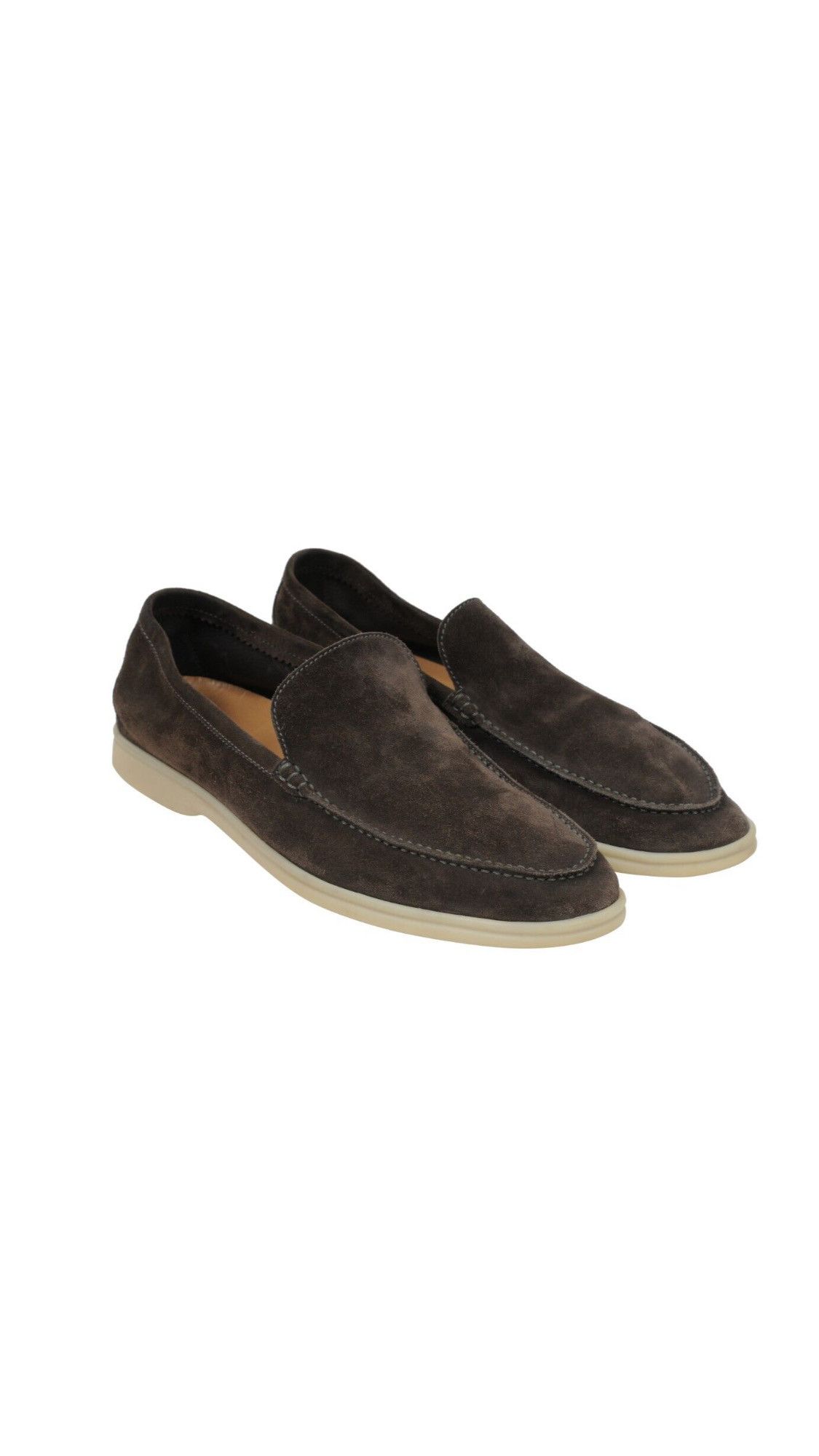 image of Loro Piana Brown Tan Suede Low Top Summer Walk - 01977 Shoes, Men's (Size 12)