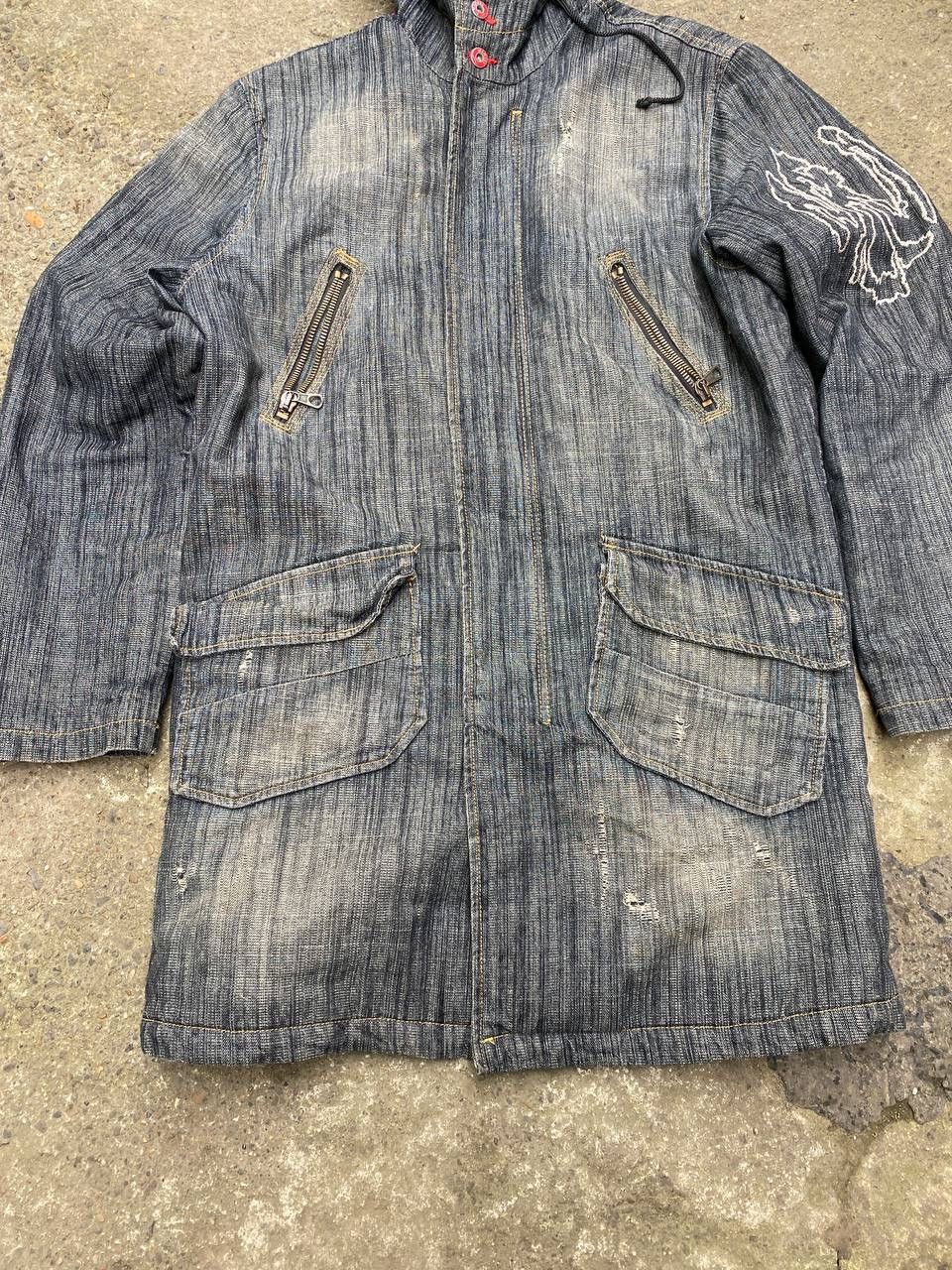 Japanese Brand × Vintage Diesel like if six was nine style mohair distressed jacket Size US XL / EU 56 / 4 - 6 Thumbnail