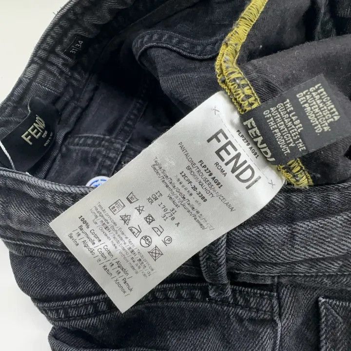Fendi Fendi High Waist Straight Leg Jeans -2507 Size US 31 - 1 Thumbnail