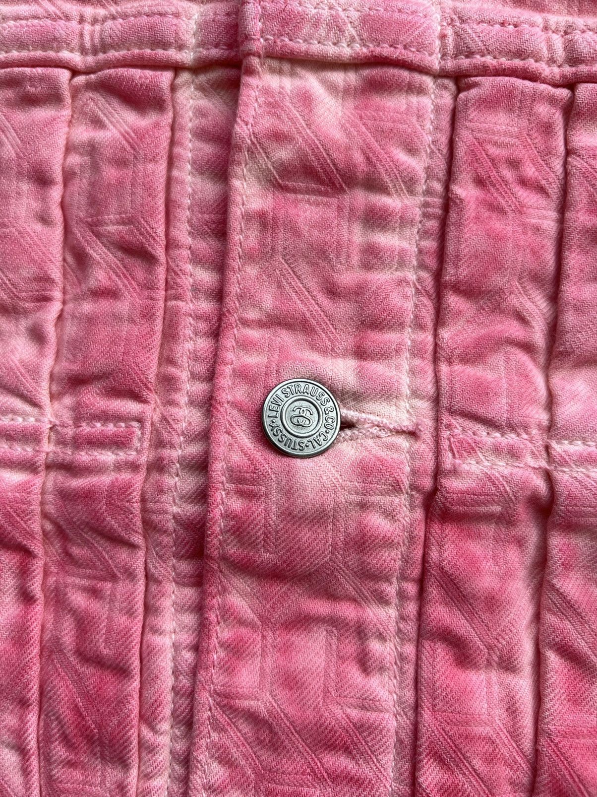 Levi's × Stussy Stussy x Levi’s Jacquard Type 2 Trucker Jacket Pink Medium Size US M / EU 48-50 / 2 - 11 Thumbnail