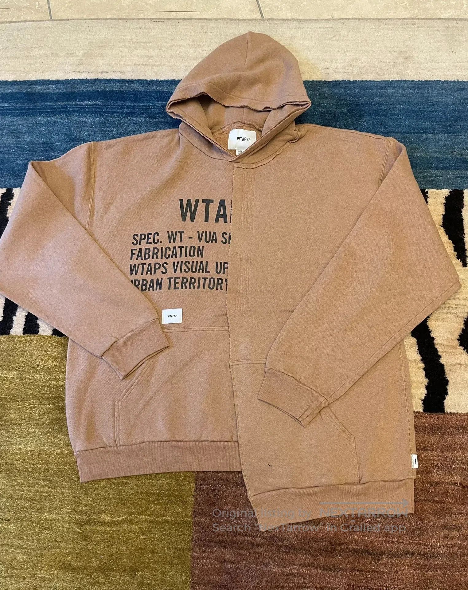 Wtaps Wtaps Men's Hooded Patchwork Sweatshirt. Size US XL / EU 56 / 4 - 2 Thumbnail