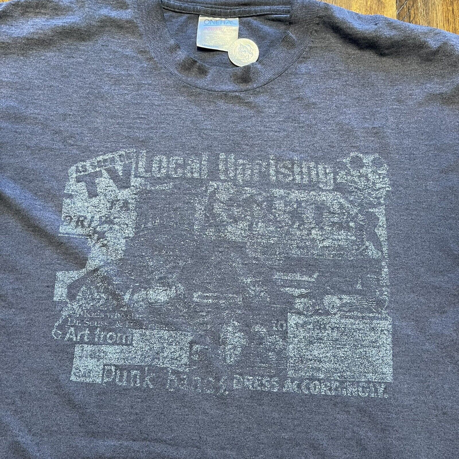 Vintage Vtg Scheist Fest Shirt Ethyl Merman Dinosaur Salad Punk Rock Size US L / EU 52-54 / 3 - 4 Thumbnail