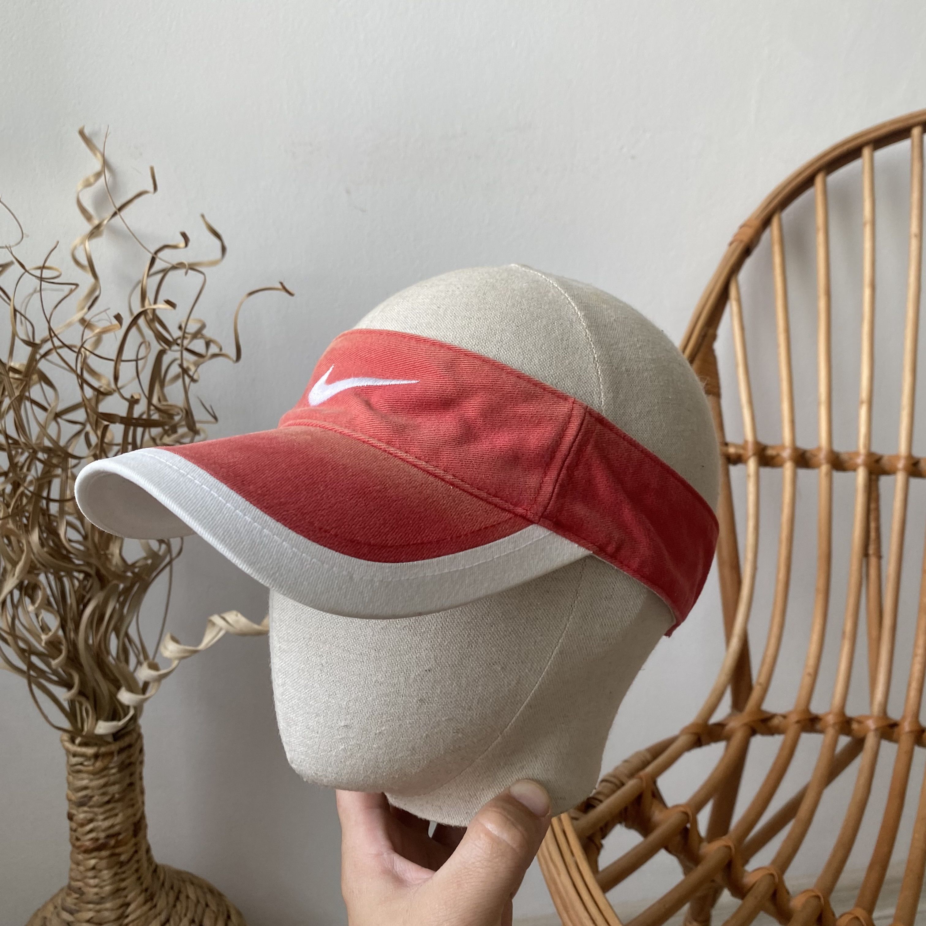 Nike Vintage Faded Visor Nike Golf Cap Center Swoosh Logo Size ONE SIZE - 1 Thumbnail
