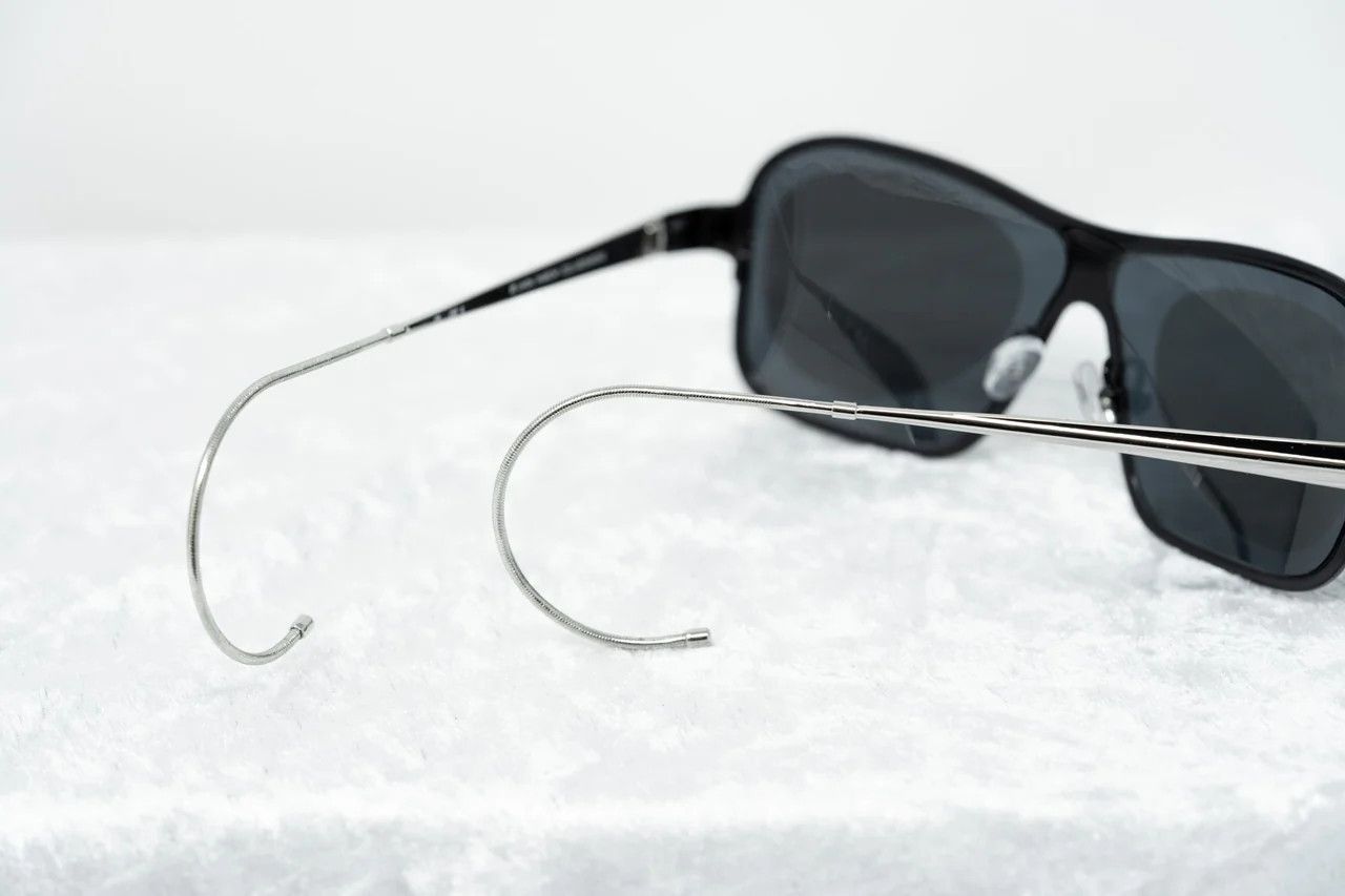 Raf Simons Raf Simons Sunglasses Rectangular Black Silver and Grey Size ONE SIZE - 4 Thumbnail