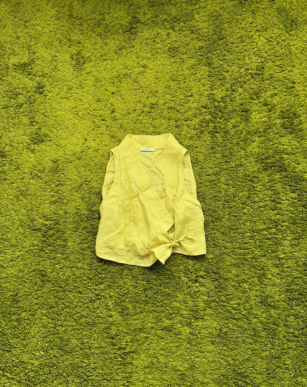 Sarah Pacini 100% linen vest gilet