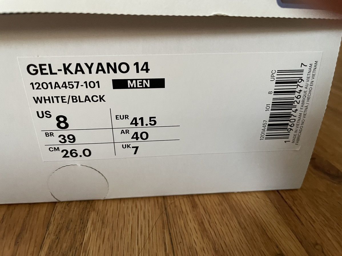 Asics × JJJJound Asics x Jjjjound Gel Kayano 14 sz 8 Silver White Black Size US 8 / EU 41 - 8 Thumbnail