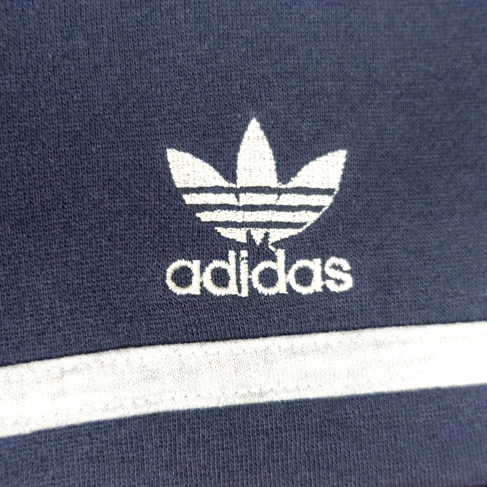 Adidas VINTAGE adidas Sweatshirt Mens Large Gray Full Zip 80s 90s Hip Hop RUN DMC Trefoil Fleece Size US L / EU 52-54 / 3 - 4 Thumbnail