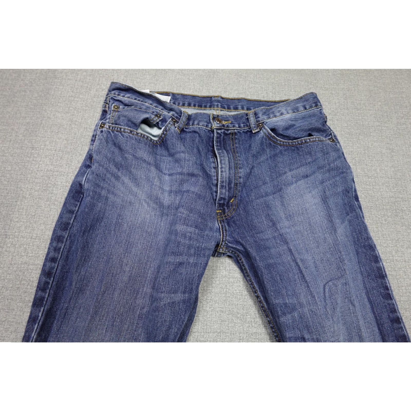 Levi's Levi's 505 Jeans Mens 36x32 Blue Regular Fit Western Cowboy Rancher Dark Wash Jeans Men 36 Regular Blue Cowboy Western 505 Mens Size US 36 / EU 52 - 2 Thumbnail