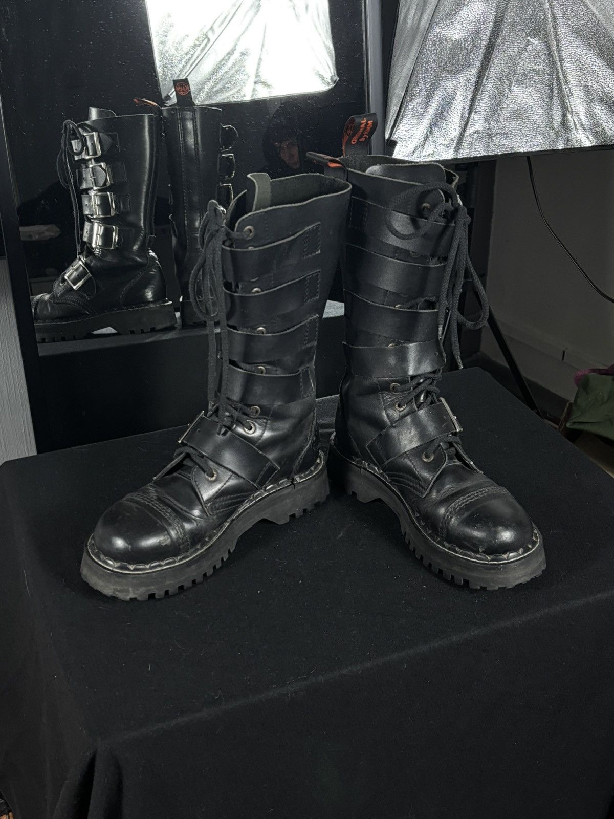 Vintage Combat boots Steel toe, Demonia style Size US 6.5 / EU 39-40 - 4 Thumbnail