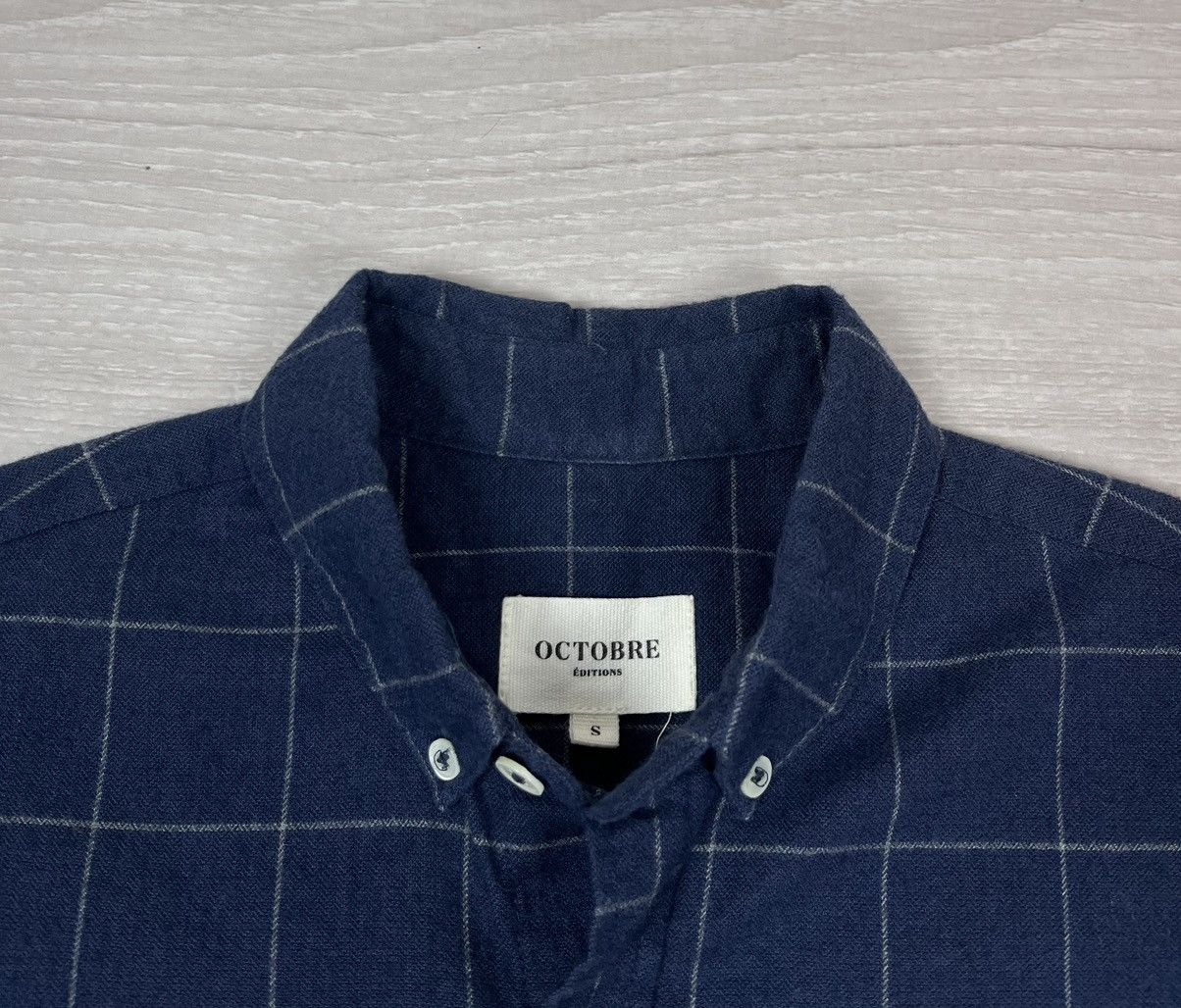 Other Octobre Editions Blue Navy Cotton Button Shirt Size US S / EU 44-46 / 1 - 7 Thumbnail