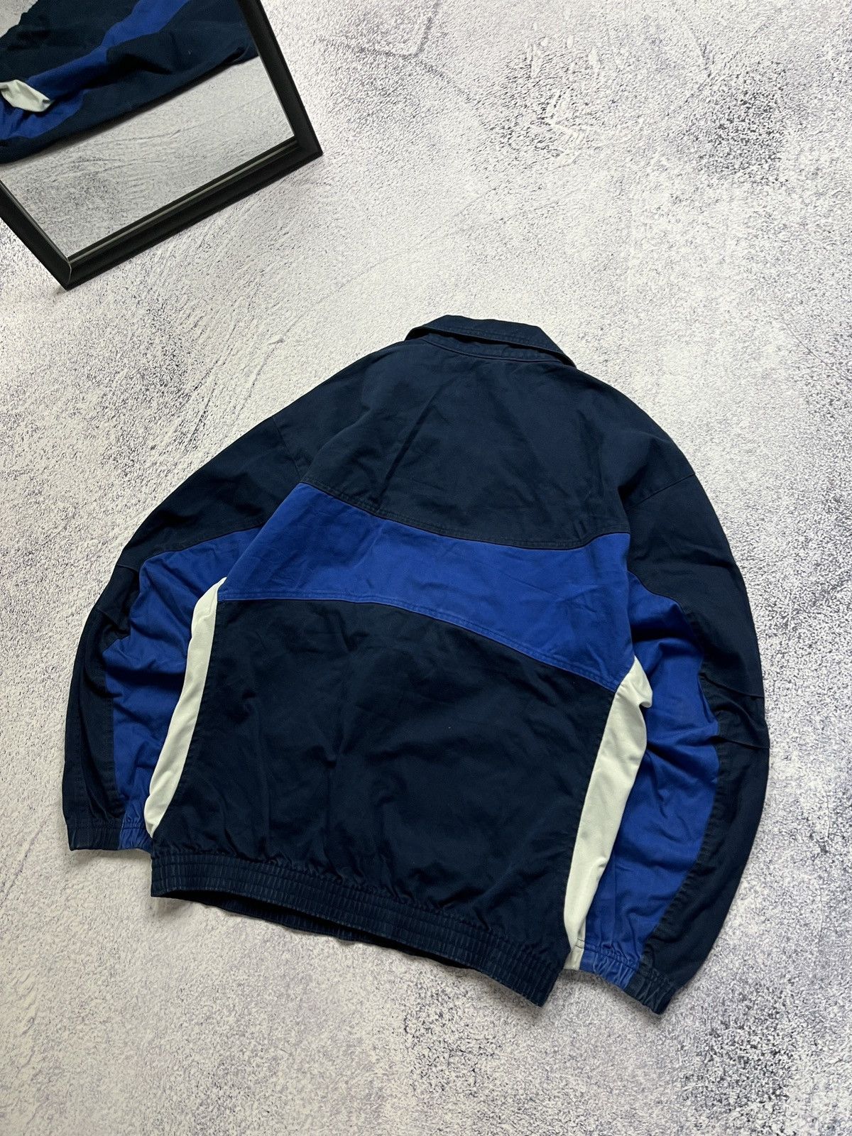 Nike × Vintage Nike Vintage Center Swoosh Drill Anorak Cotton Jacket 90’s Size US S / EU 44-46 / 1 - 8 Thumbnail