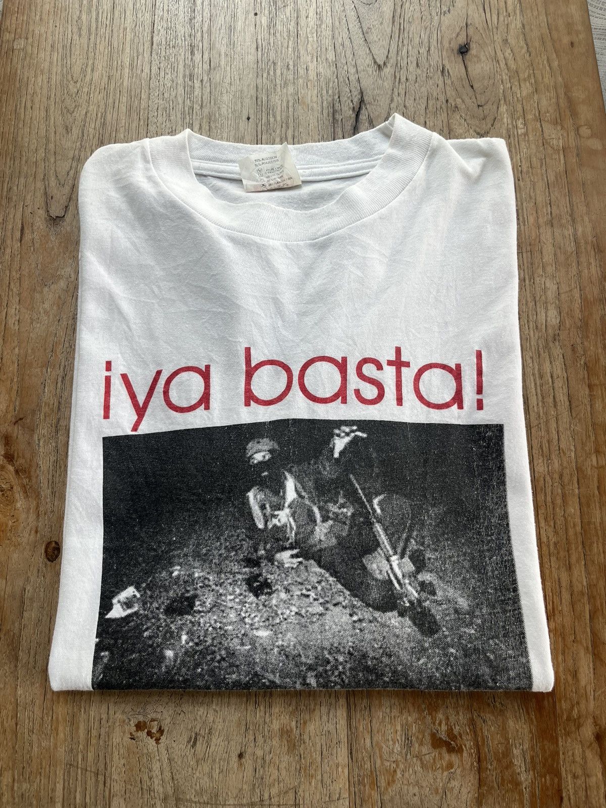 Vintage Vintage IYA Basra ! Sub comandante Marcos T-shirt Size US L / EU 52-54 / 3 - 1 Thumbnail