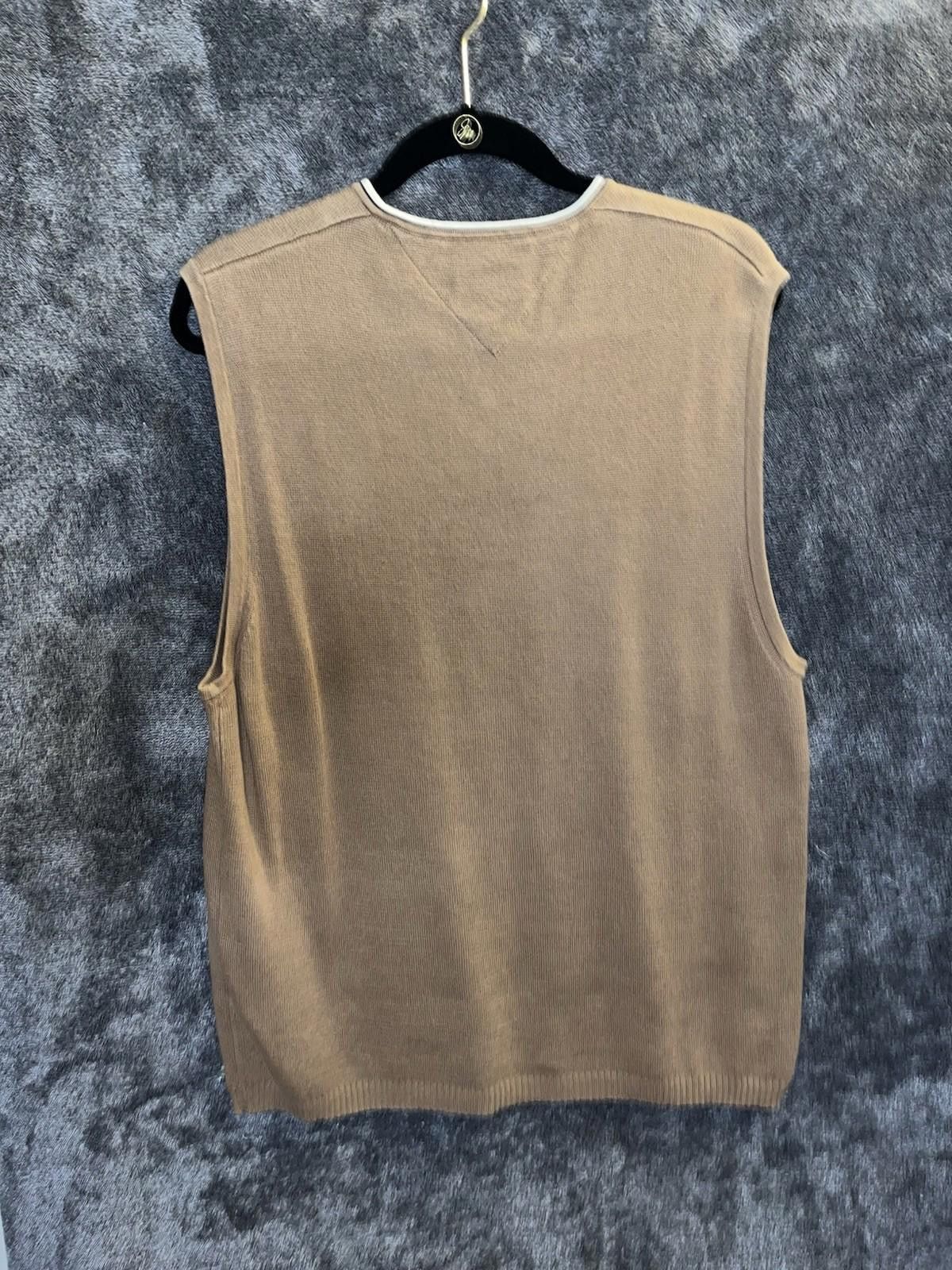 Tommy Hilfiger Tommy Hilfiger Cotton Sweater Vest V Neck Flag Logo Mens L Size US L / EU 52-54 / 3 - 3 Thumbnail