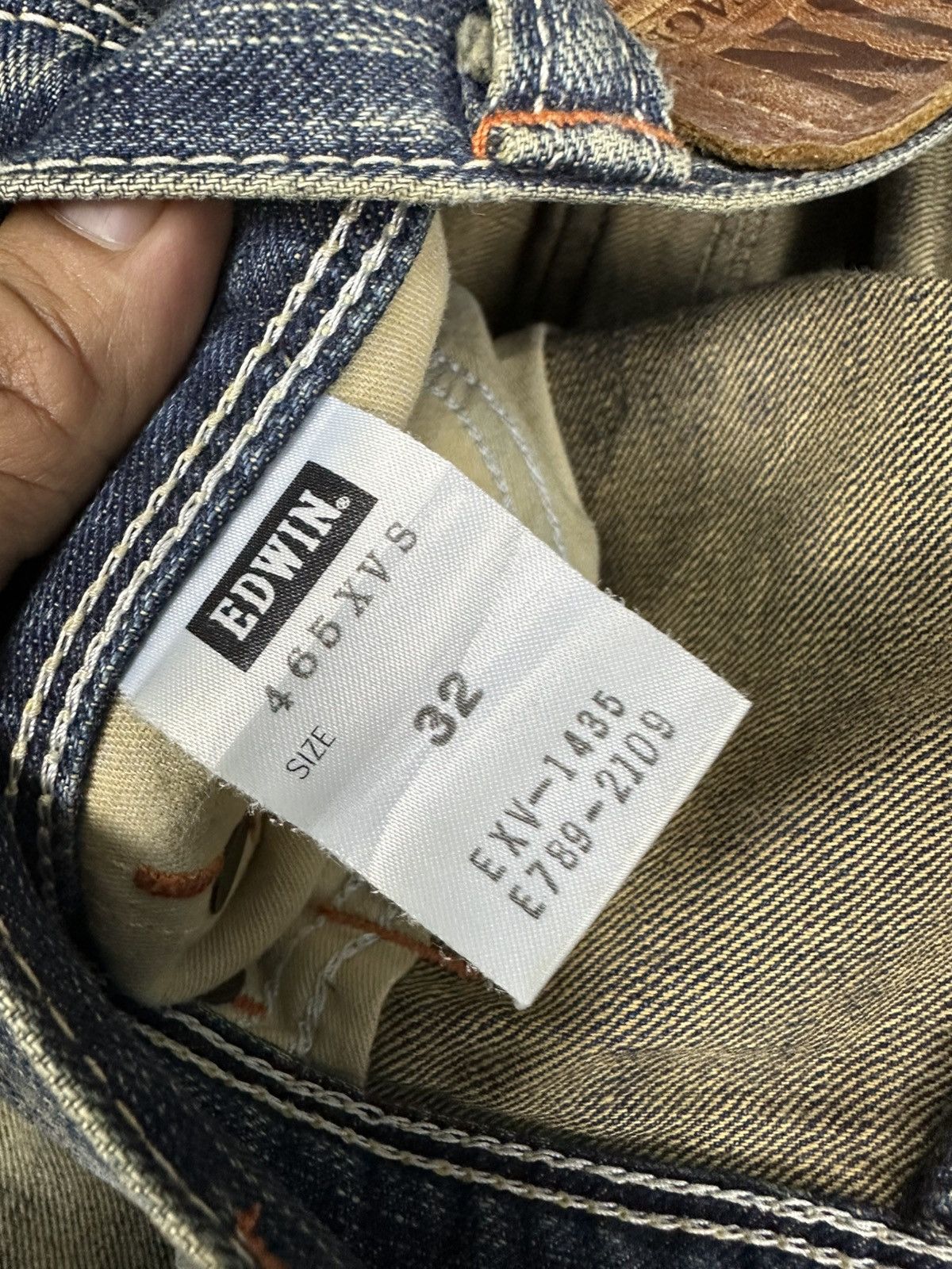 Edwin Vintage Edwin 465 XVS Distressed Denim Jeans - Baggy D740 Size US 32 / EU 48 - 14 Thumbnail