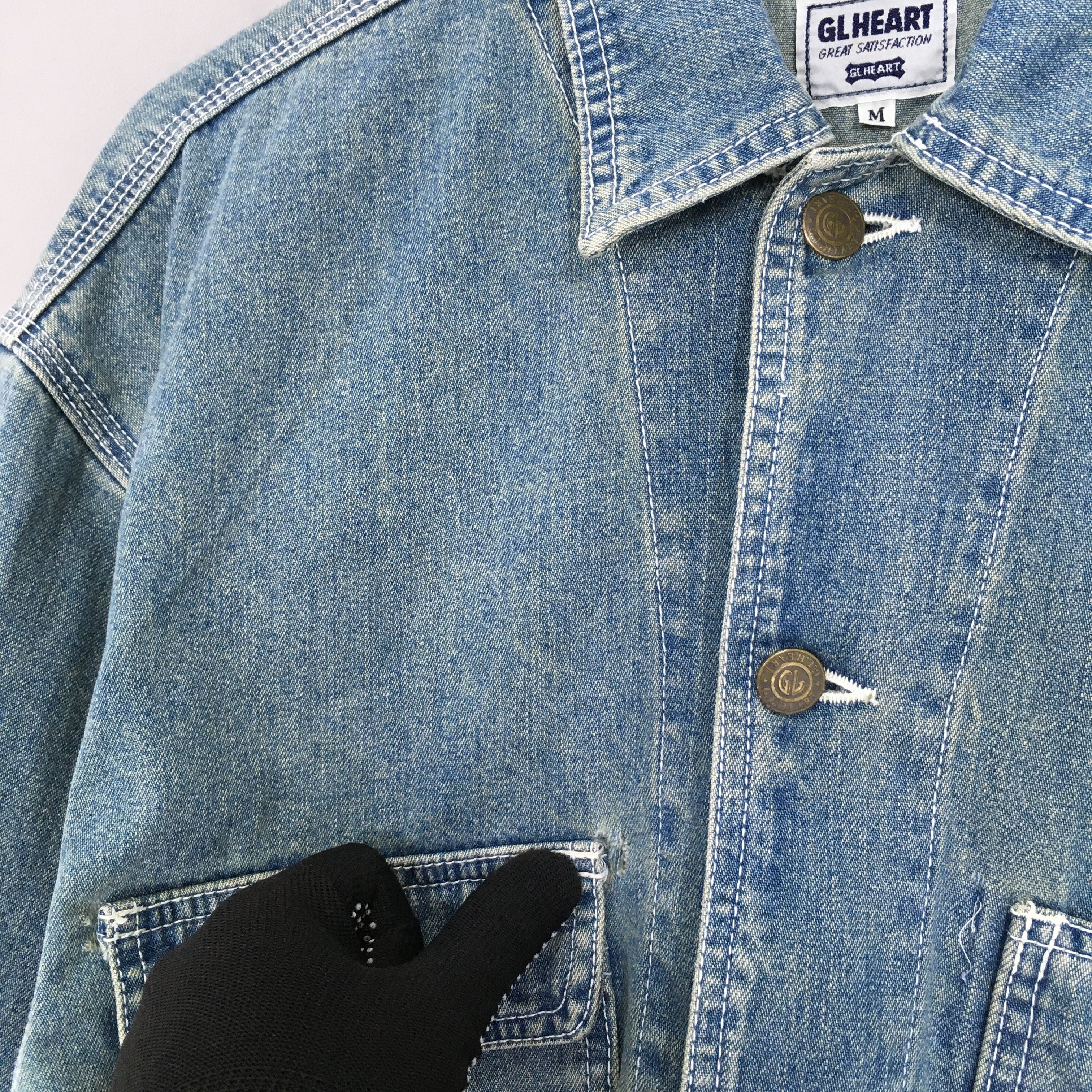Vintage Vintage 90s GL Heart Union Made Workers Denim Jacket Medium Size US M / EU 48-50 / 2 - 7 Thumbnail