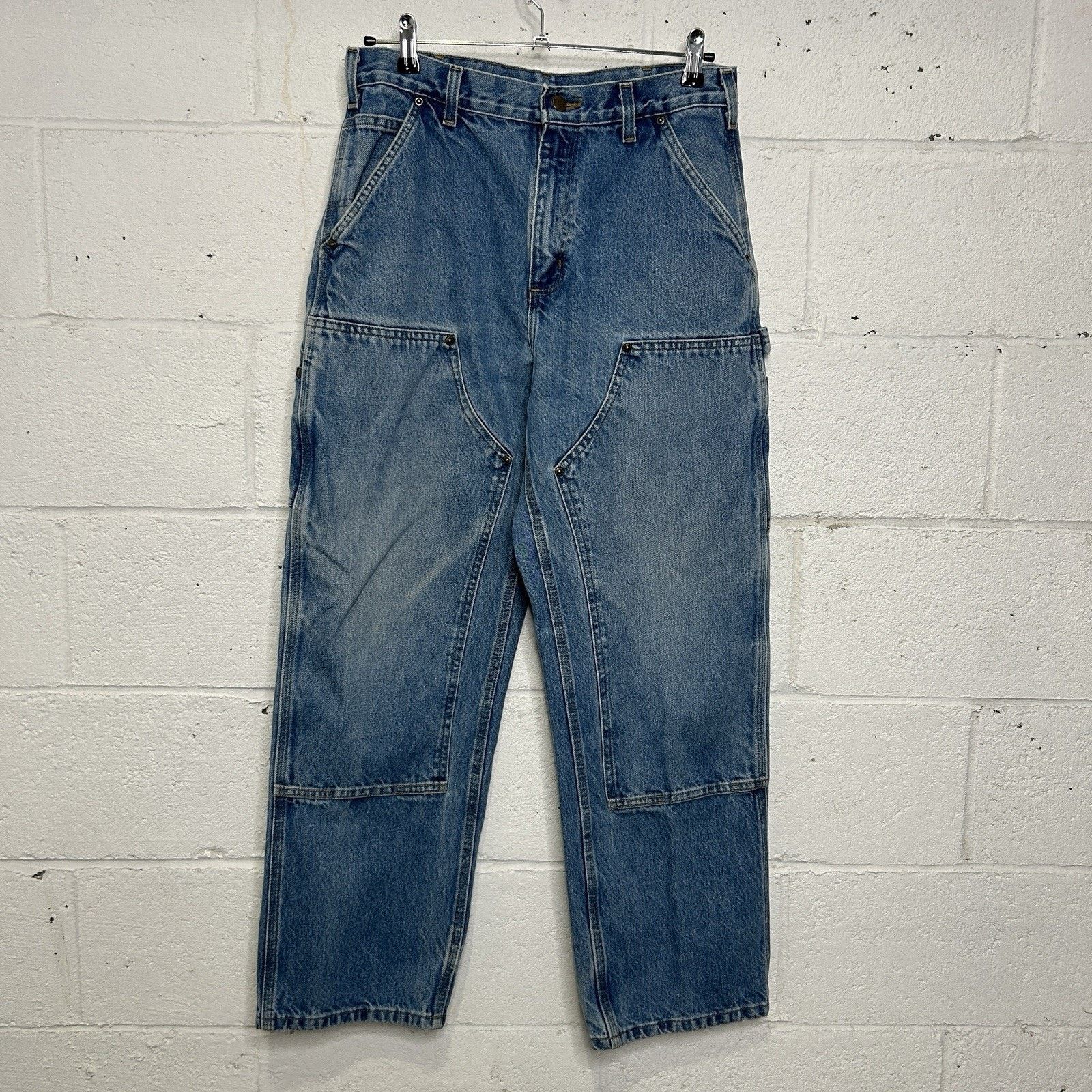 Carhartt Vintage Carhartt Logger Denim DoubleKnee Pants “Darkstone” Size US 32 / EU 48 - 1 Thumbnail